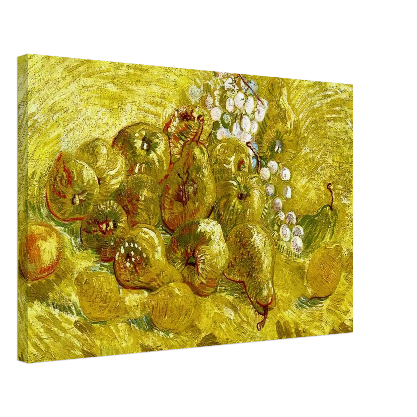 Vincent van Gogh - Still life with grapes,pears and lemons Canvas - 40x60 cm / 16x24 inches-canvas