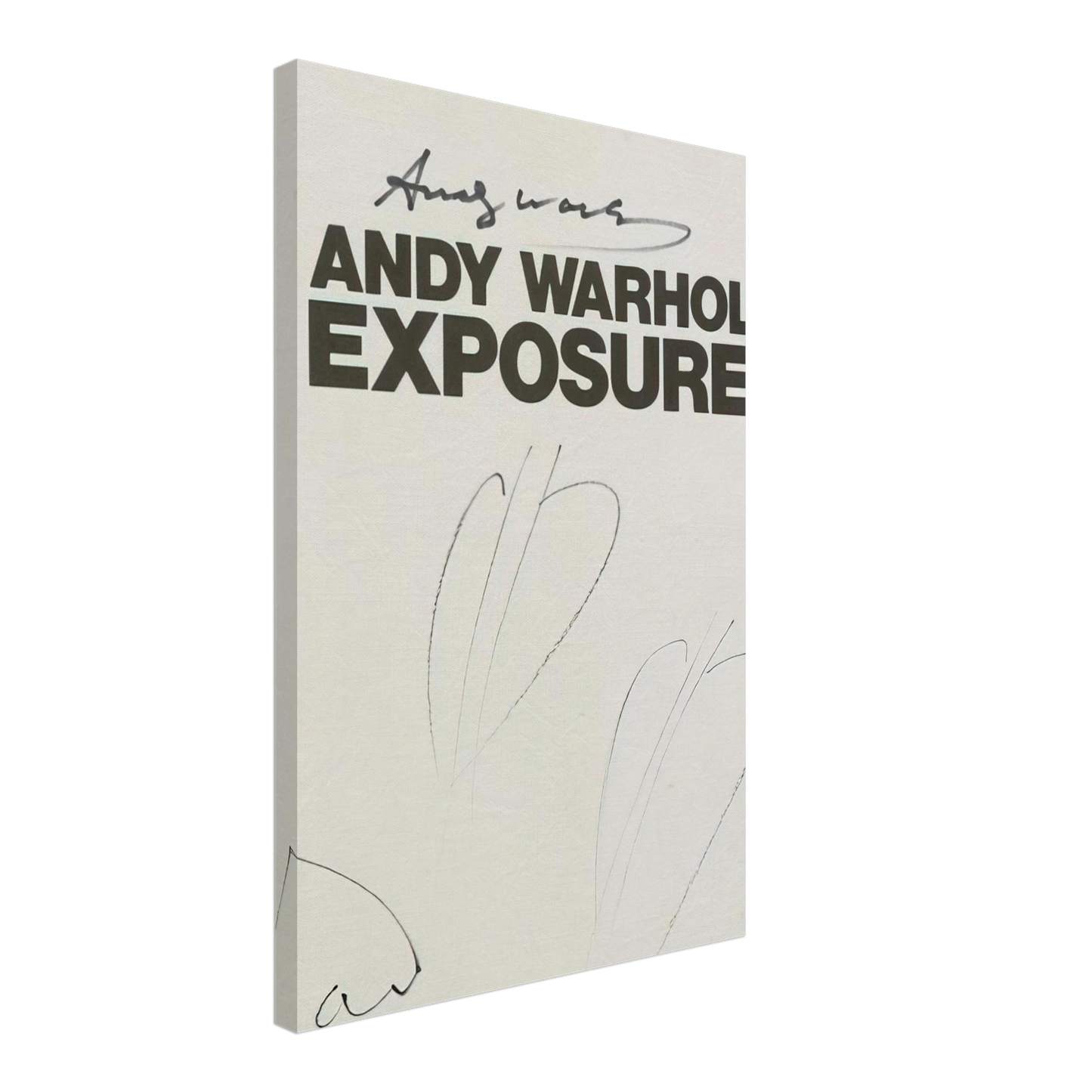 Andy Warhol - Butterfly Hearths Andy Warhol's Exposures Canvas - 70x100 cm / 28x40 inches-canvas