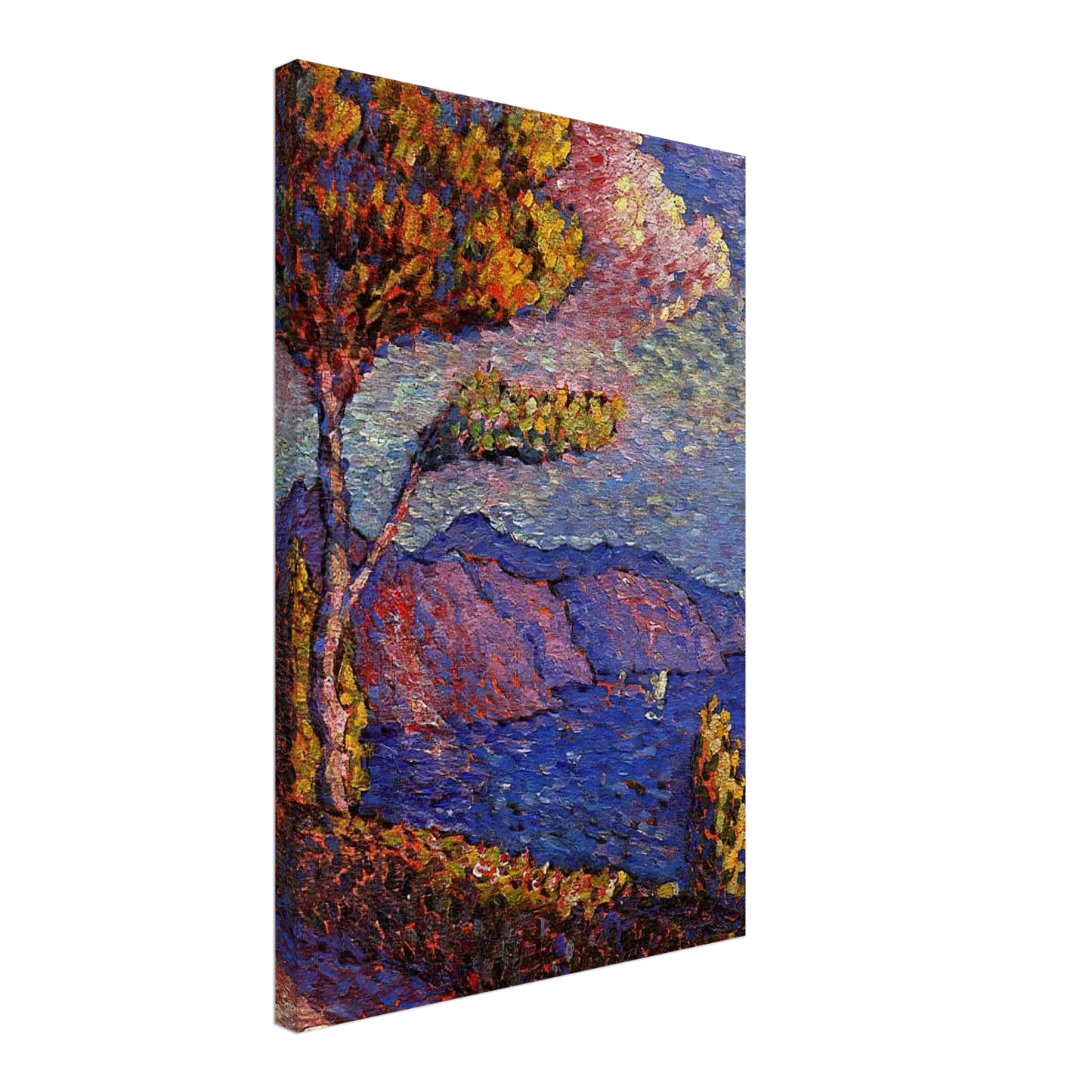 Henri-Edmond Cross - The Canal near St. Tropez Canvas - 40x60 cm / 16x24 inches-canvas