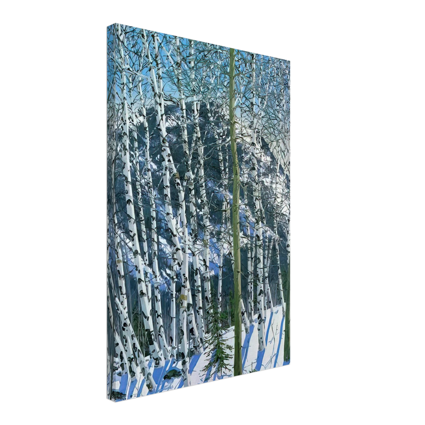 Neil Welliver - Birches - 2005 Canvas - 70x100 cm / 28x40 inches-canvas