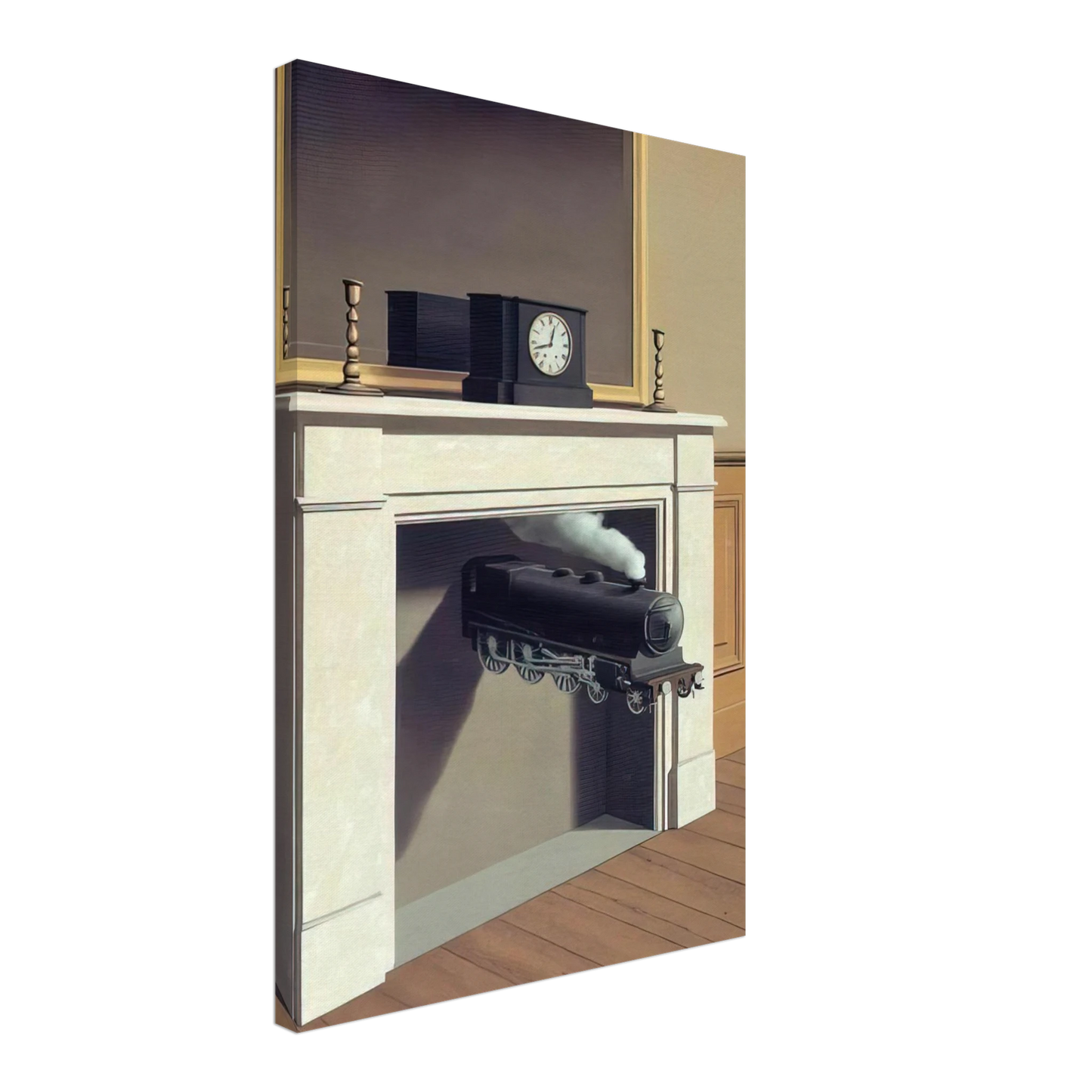 Rene Magritte - TIME TRANSFIXED 1938 Canvas - 70x100 cm / 28x40 inches-canvas