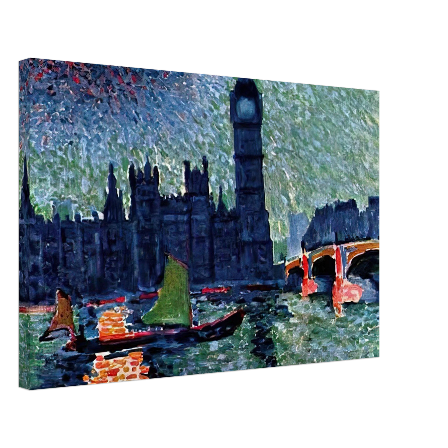 Andre Derain - THE PALACE OF WESTMINSTER 1907 Canvas - 70x100 cm / 28x40 inches-canvas