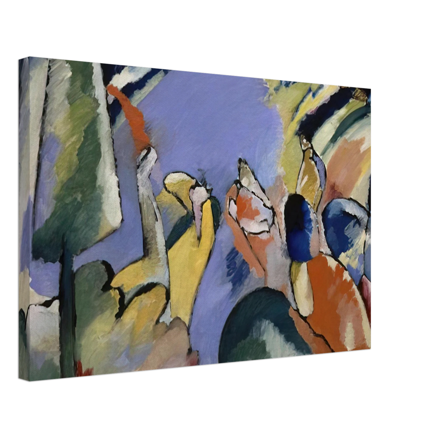 Wassily Kandinsky - IMPROVISATION XIV 1910 Canvas - 70x100 cm / 28x40 inches-canvas