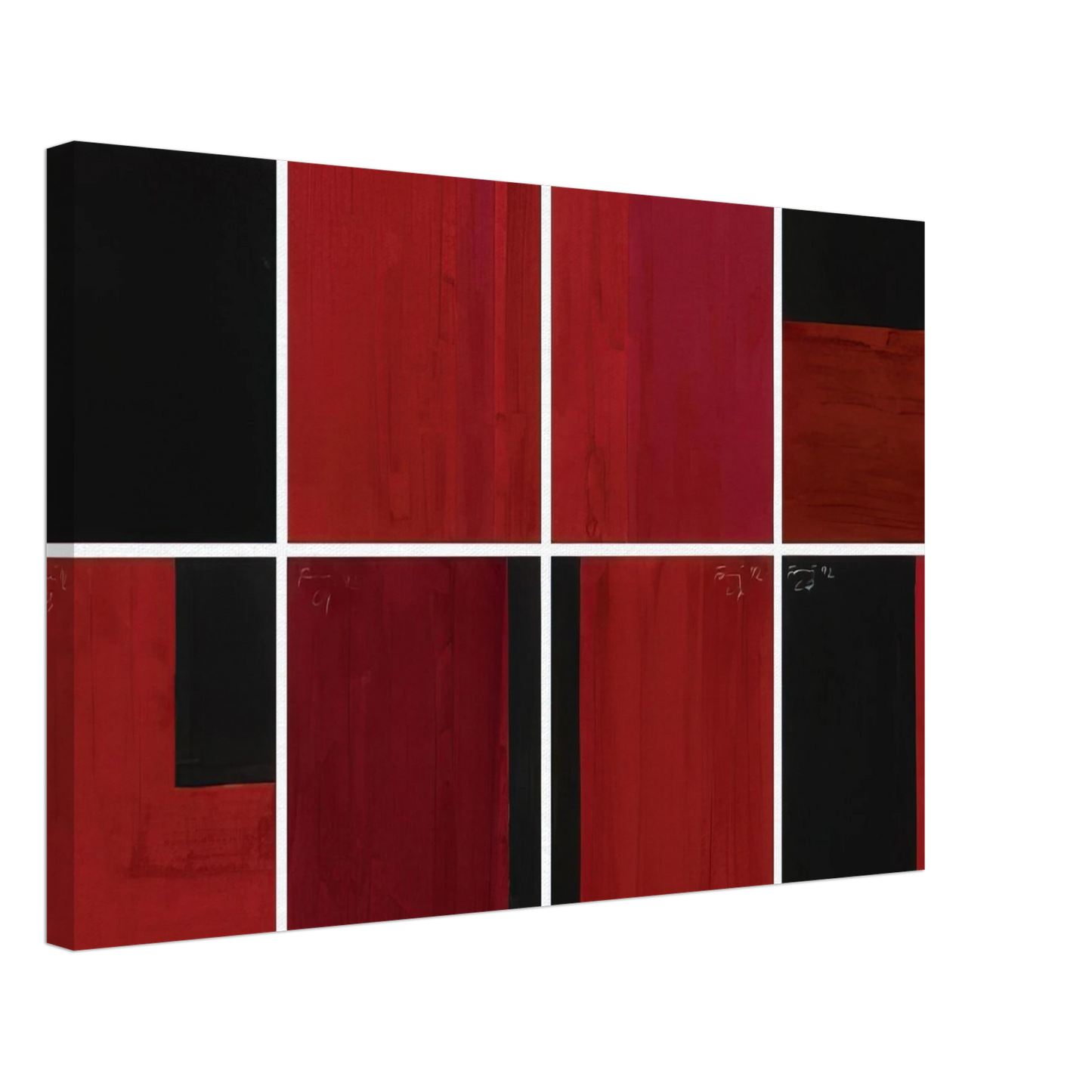 Gunther Forg - Untitled in 8 Parts - 1992 Canvas - 70x100 cm / 28x40 inches-canvas