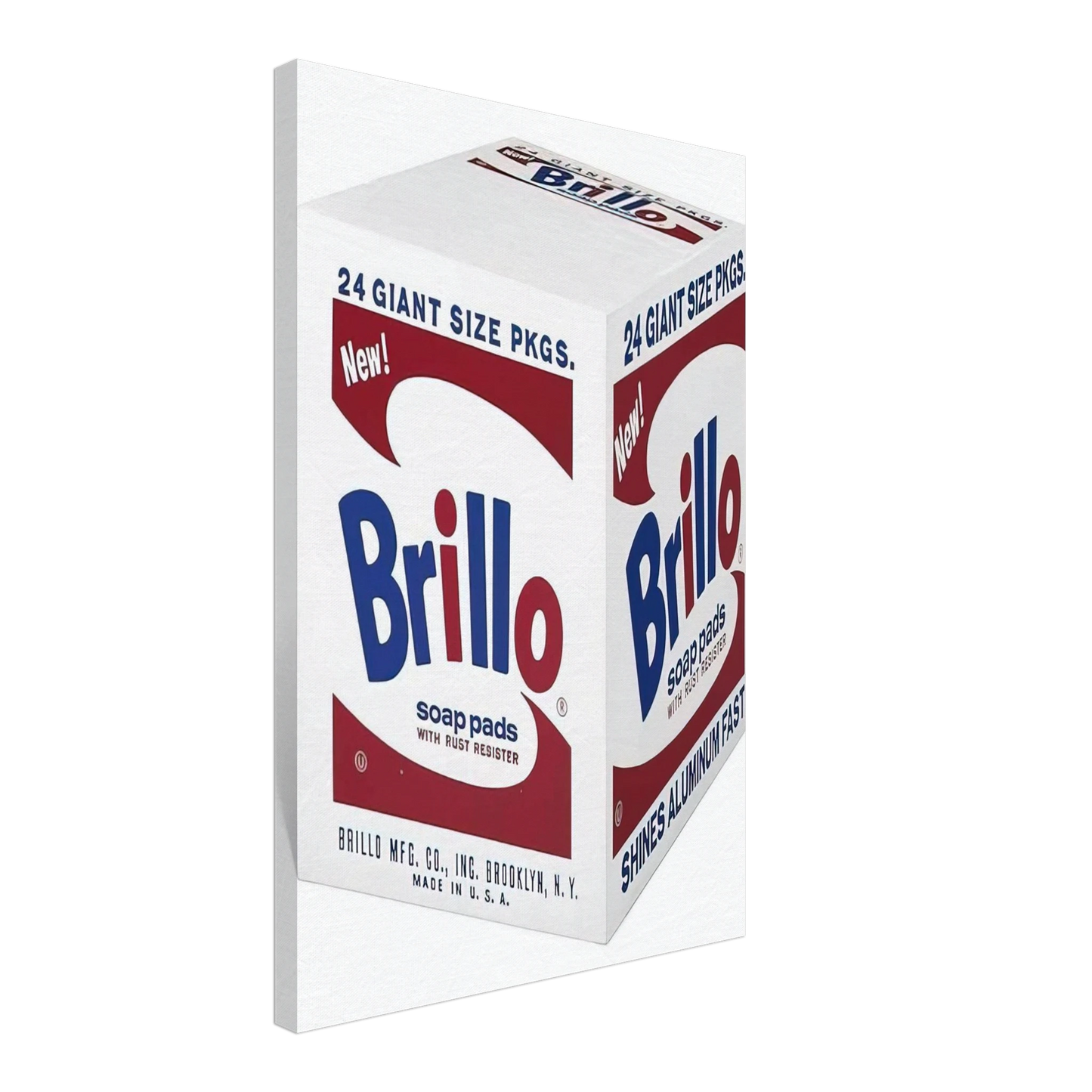 Andy Warhol - Brillo Soap Pads Canvas - 40x60 cm / 16x24 inches-canvas