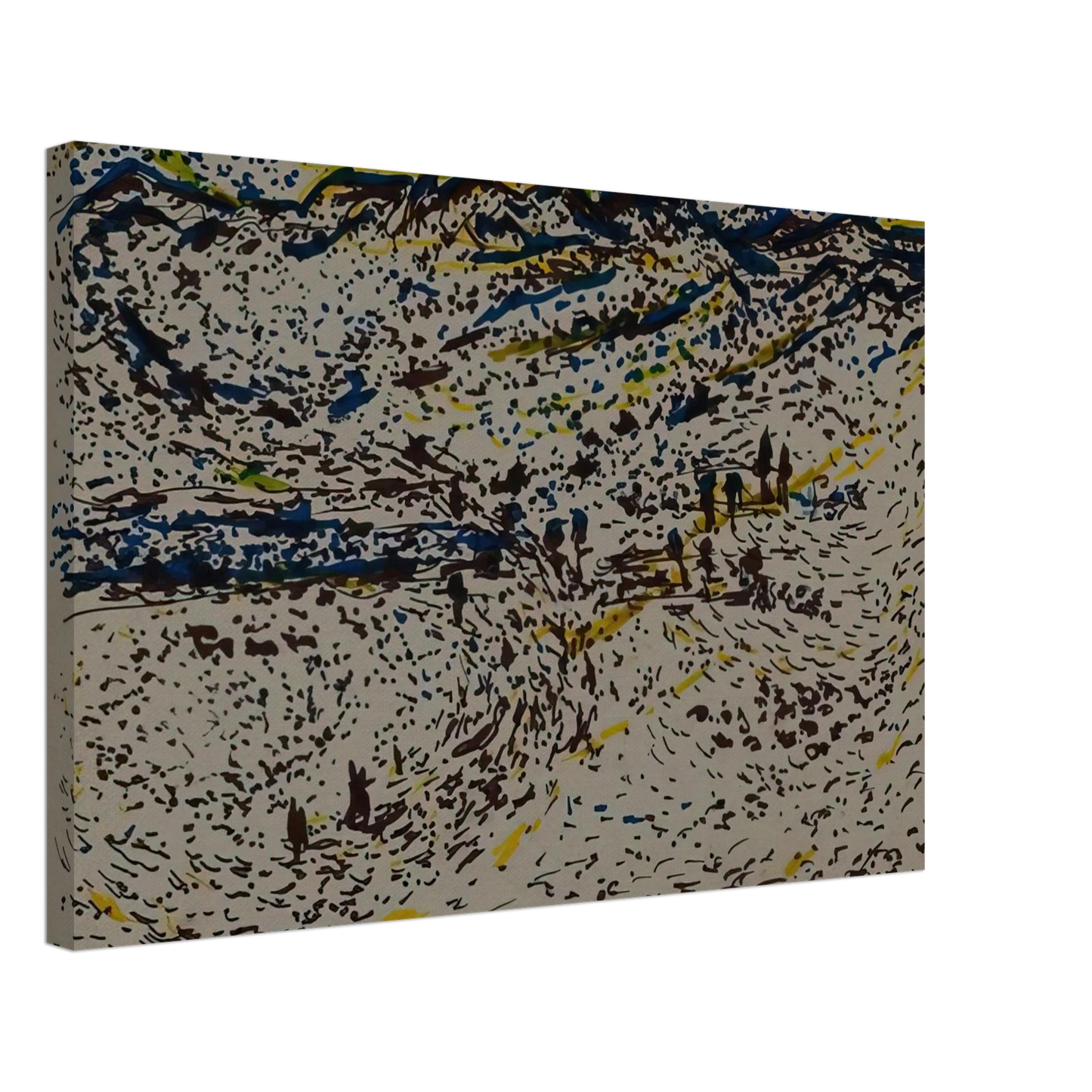 Ivan Albright - ROAD TO KAIROUAN TUNISIA 1970 Canvas - 40x60 cm / 16x24 inches-canvas