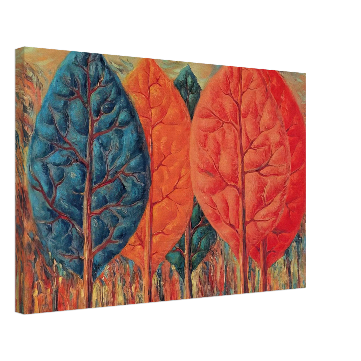 Rene Magritte - THE FIRE 1943 Canvas - 70x100 cm / 28x40 inches-canvas