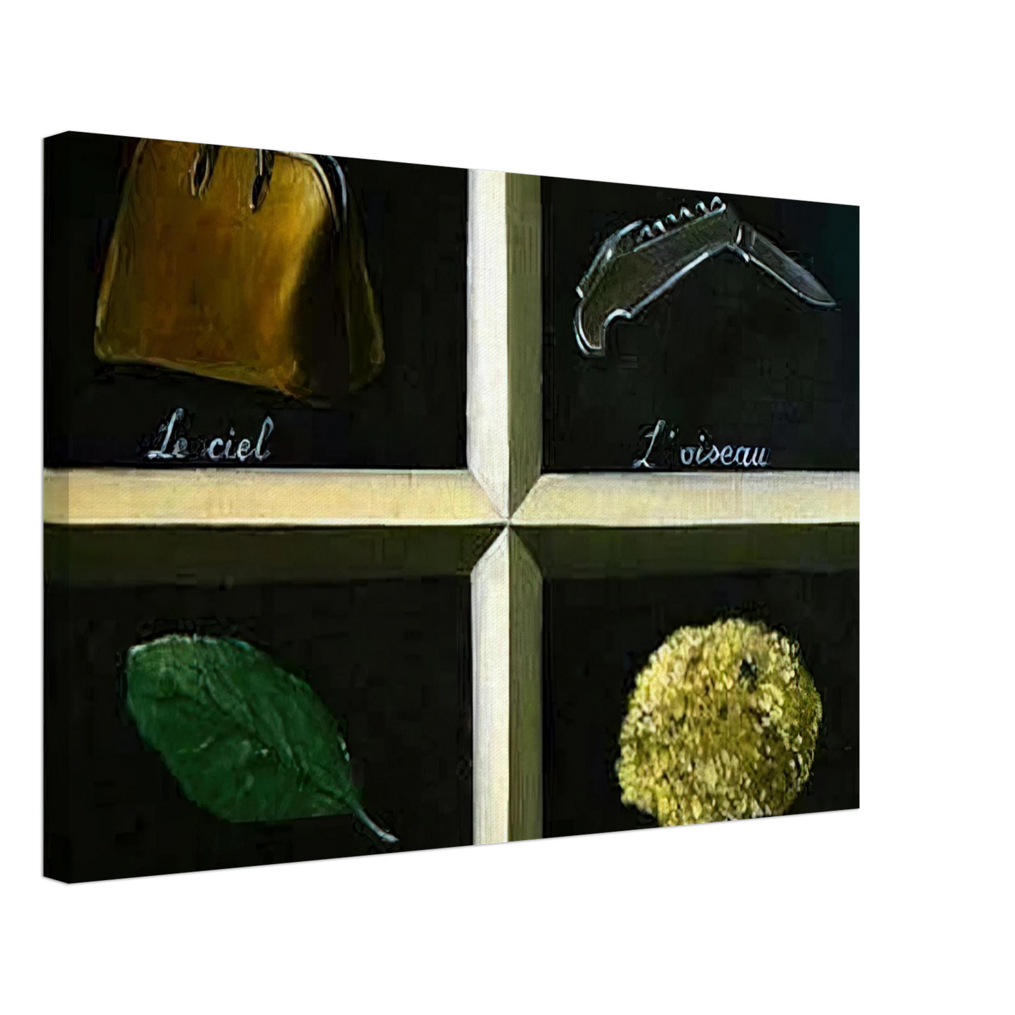 Rene Magritte - THE INTERPRETATION OF DREAMS 1927 Canvas - 70x100 cm / 28x40 inches-canvas