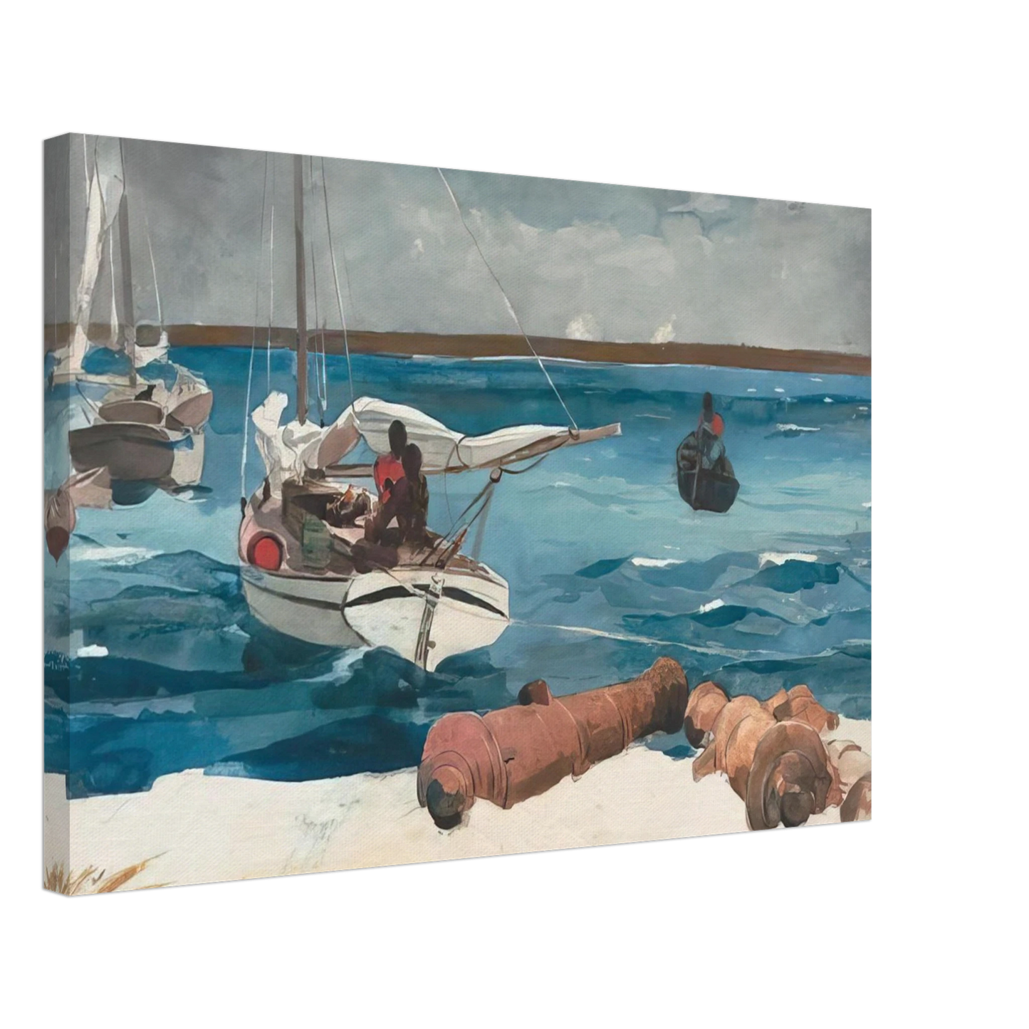 Winslow Homer - NASSAU 1899 Canvas - 40x60 cm / 16x24 inches-canvas