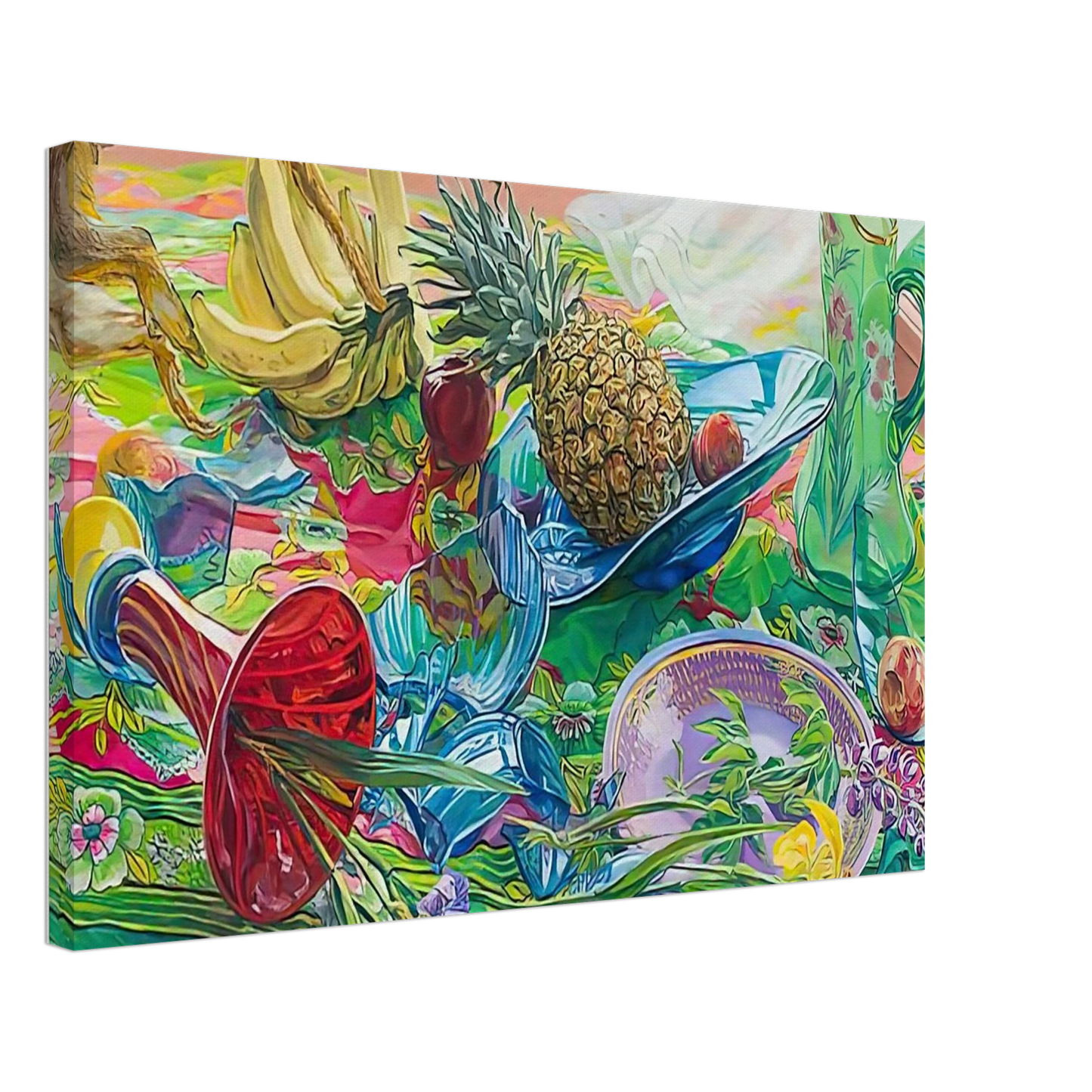 Janet Fish - MONKEY BUSINESS 2005 Canvas - 70x100 cm / 28x40 inches-canvas