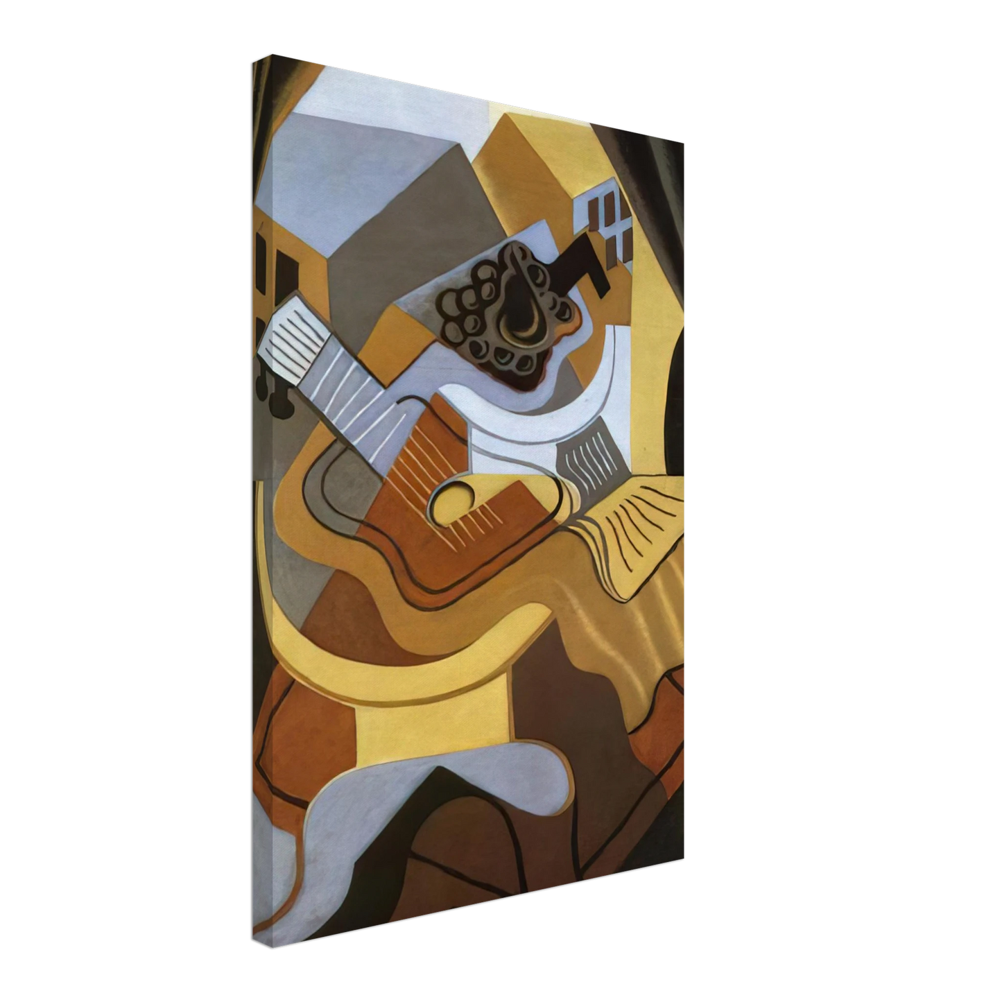 Juan Gris - PEDISTAL TABLE IN FRONT OF THE WINDOW 1921 Canvas - 40x60 cm / 16x24 inches-canvas