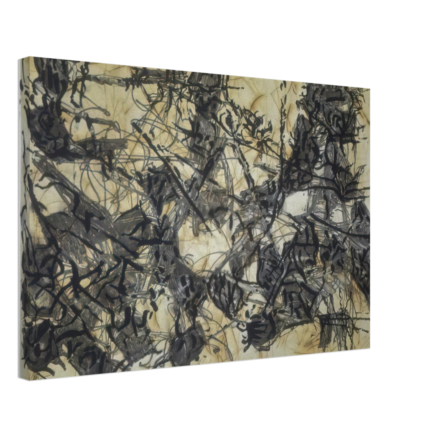 Jean-Paul Riopelle - Constructions chimeriques Canvas - 70x100 cm / 28x40 inches-canvas