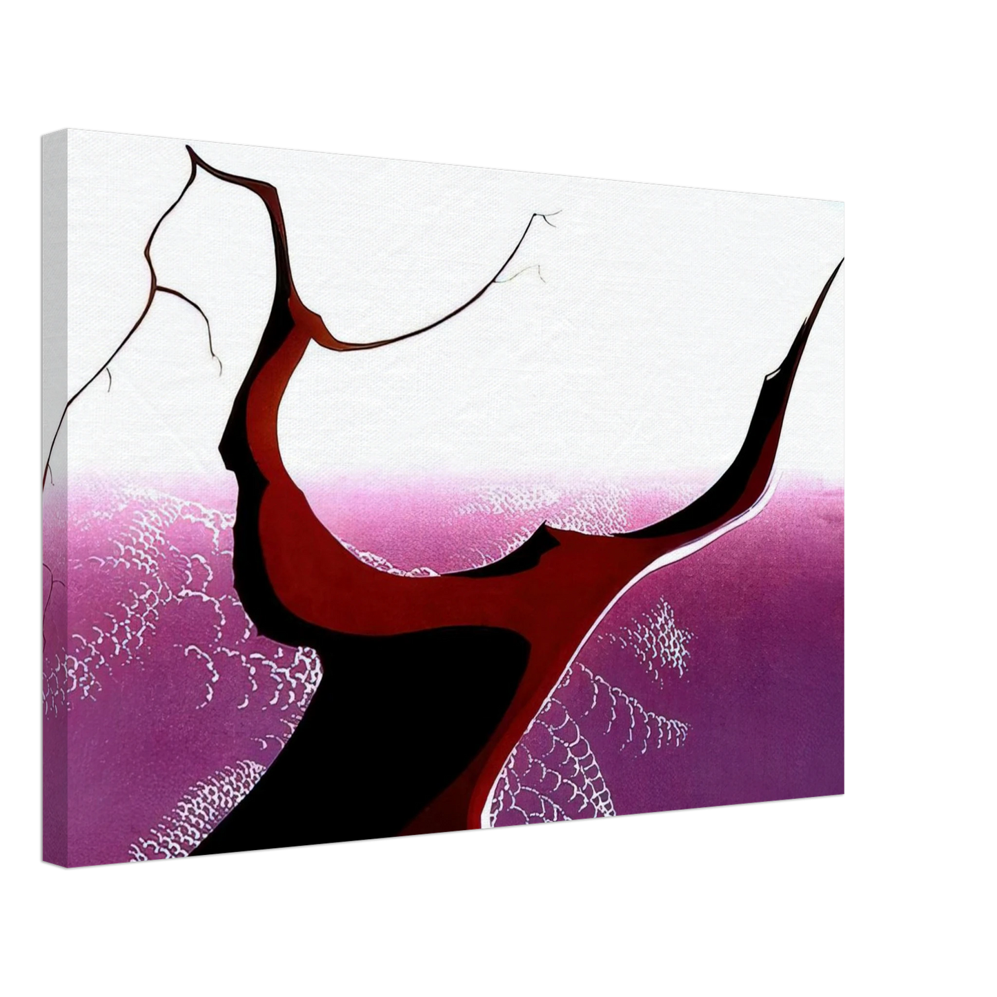 Eyvind Earle - Desert Tree Canvas - 40x60 cm / 16x24 inches-canvas