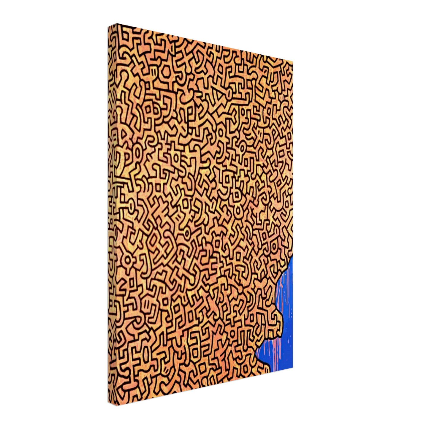 Keith Haring - BRAZIL 1989 Canvas - 40x60 cm / 16x24 inches-canvas