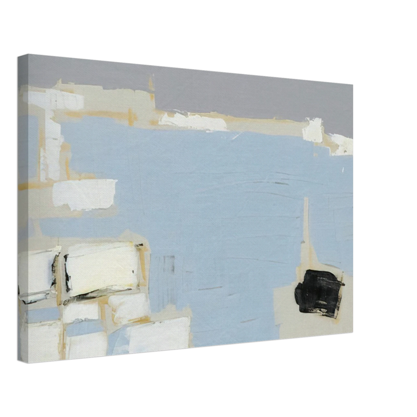 Nicolas de Stael - Marseille under snow - 1954 Canvas - 70x100 cm / 28x40 inches-canvas