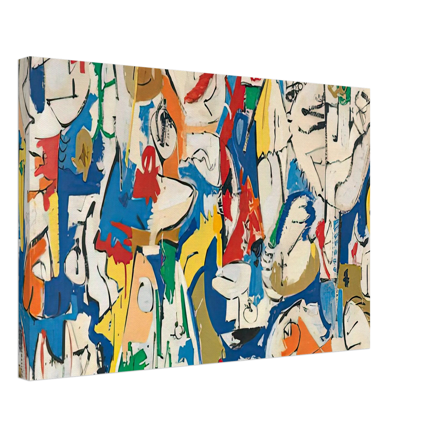 Helen Frankenthaler - The Jugglers, 1951- Canvas - 40x60 cm / 16x24 inches-canvas