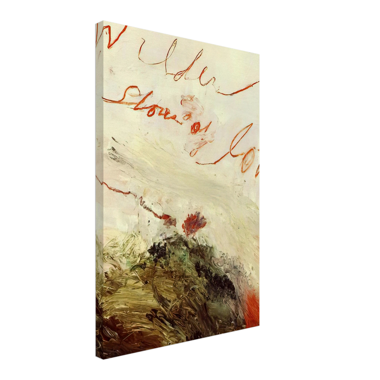 Cy Twombly - Wilder Shores of Love Canvas - 70x100 cm / 28x40 inches-canvas