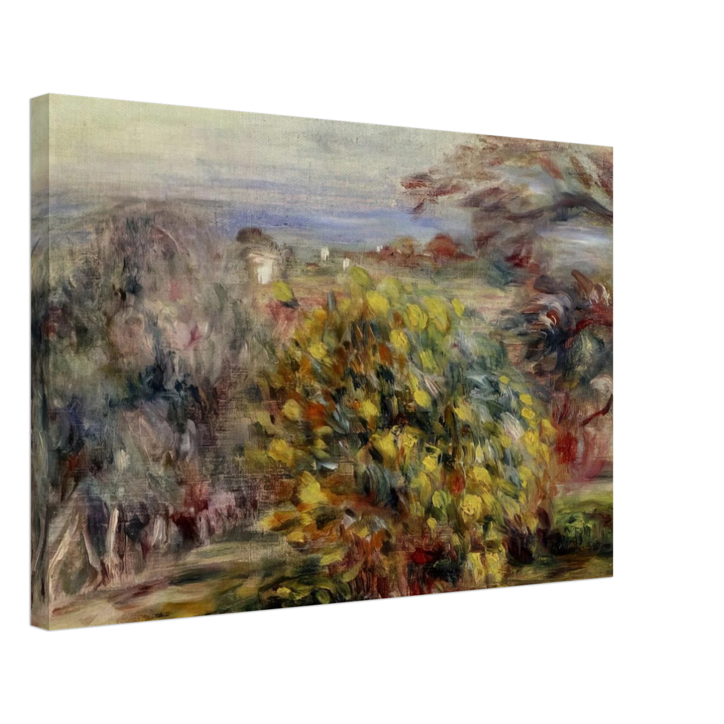 Pierre-Auguste Renoir - Landscape at Collettes Canvas - 40x60 cm / 16x24 inches-canvas