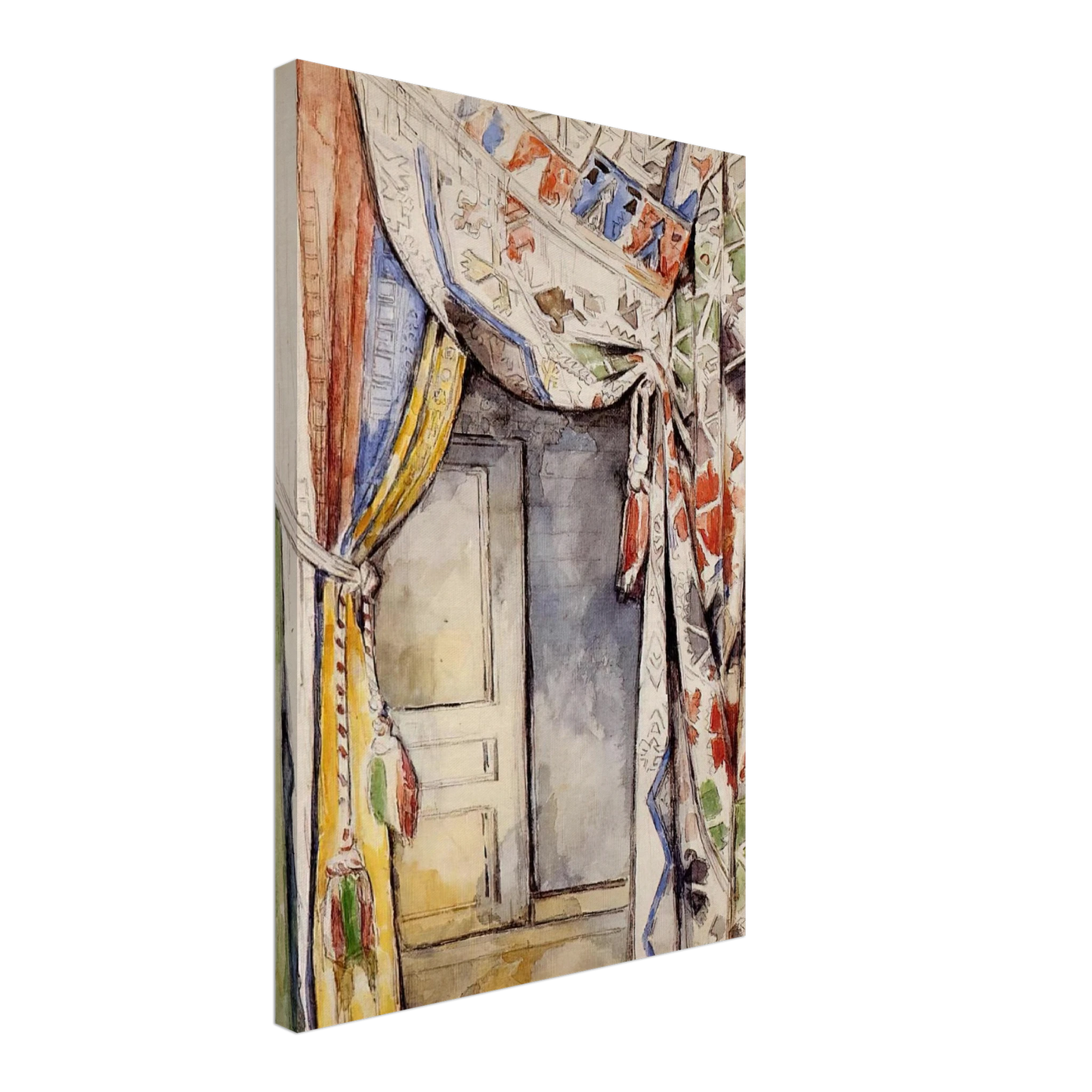 Paul Cezanne - Curtains Canvas - 40x60 cm / 16x24 inches-canvas