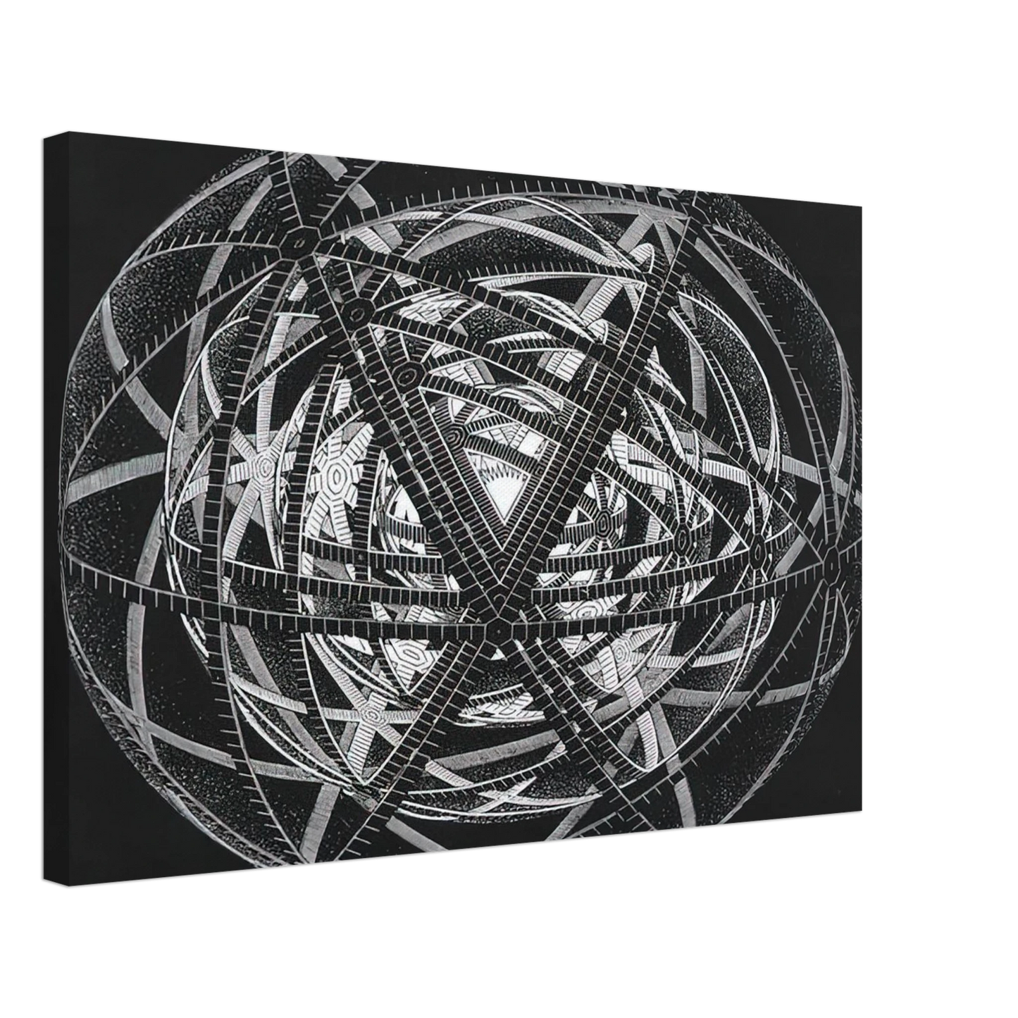 MC Escher - CONCENTRIC RINDS Canvas - 70x100 cm / 28x40 inches-canvas