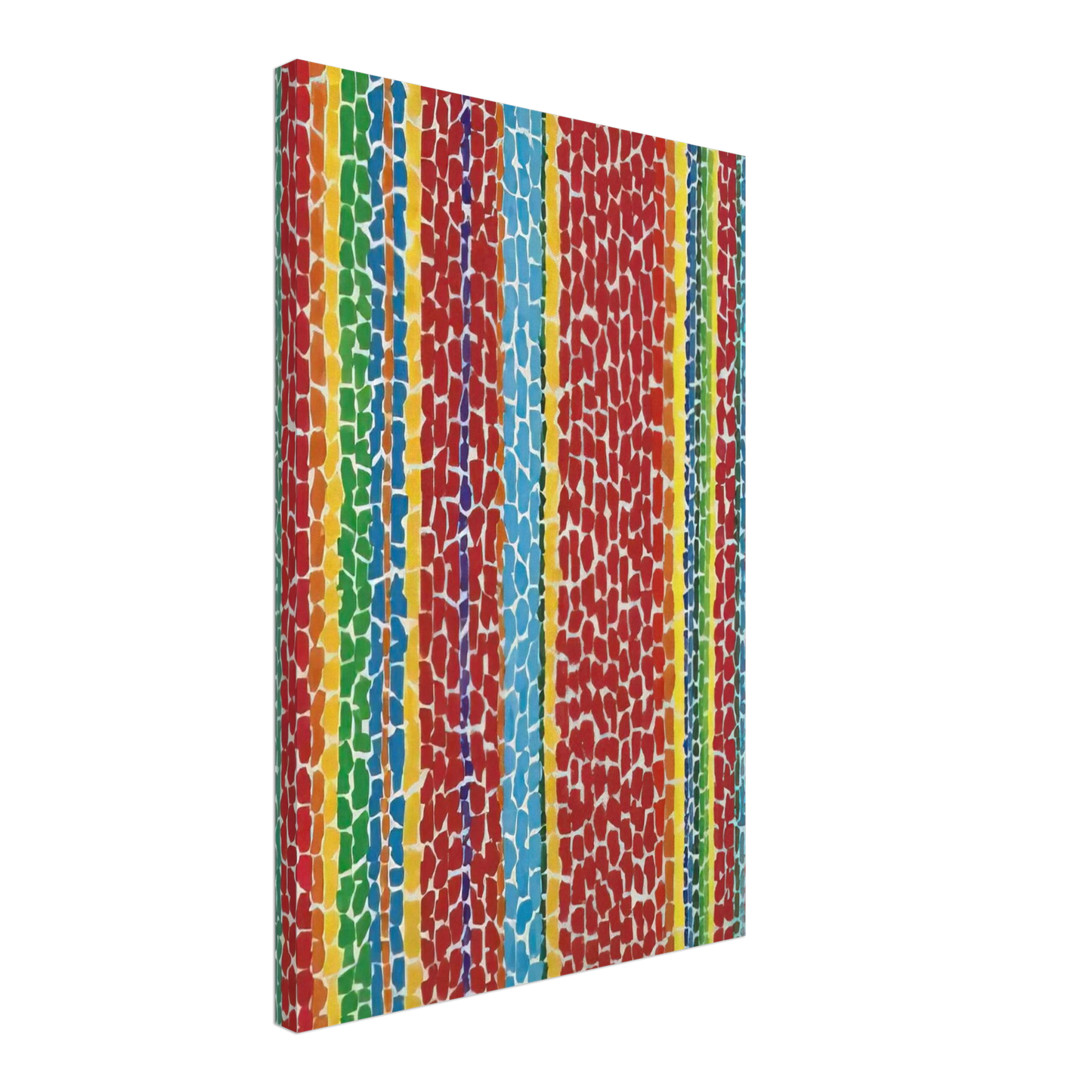 Alma Woodsey Thomas - RED VIOLET NURSERY VIEWED FROM ABOVE 1970 Canvas - 70x100 cm / 28x40 inches-canvas