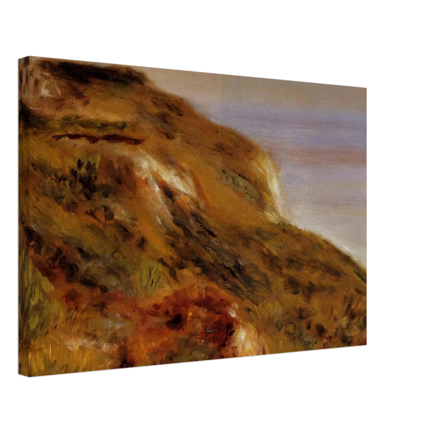 Pierre-Auguste Renoir - The Varangeville Church and the Cliffs Canvas - 40x60 cm / 16x24 inches-canvas