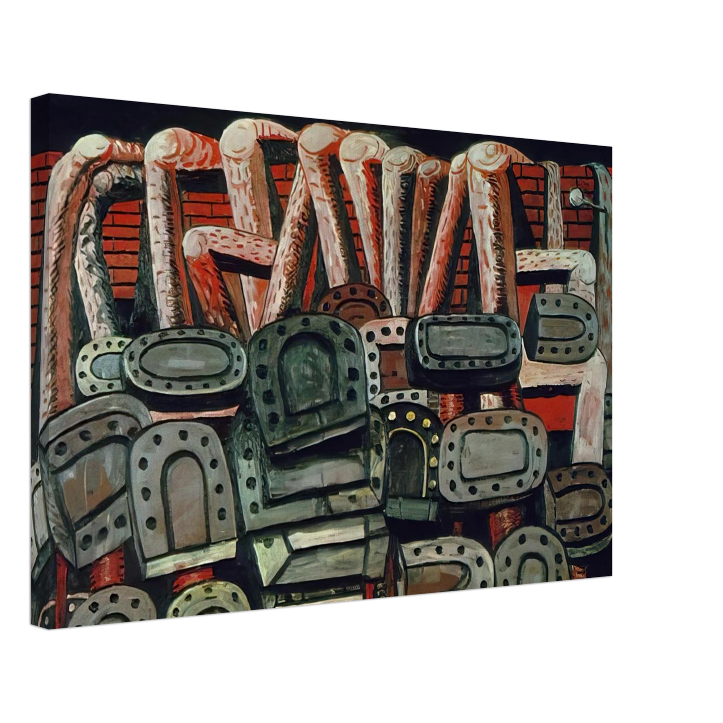 Philip Guston - ANCIENT WALL Canvas - 70x100 cm / 28x40 inches-canvas