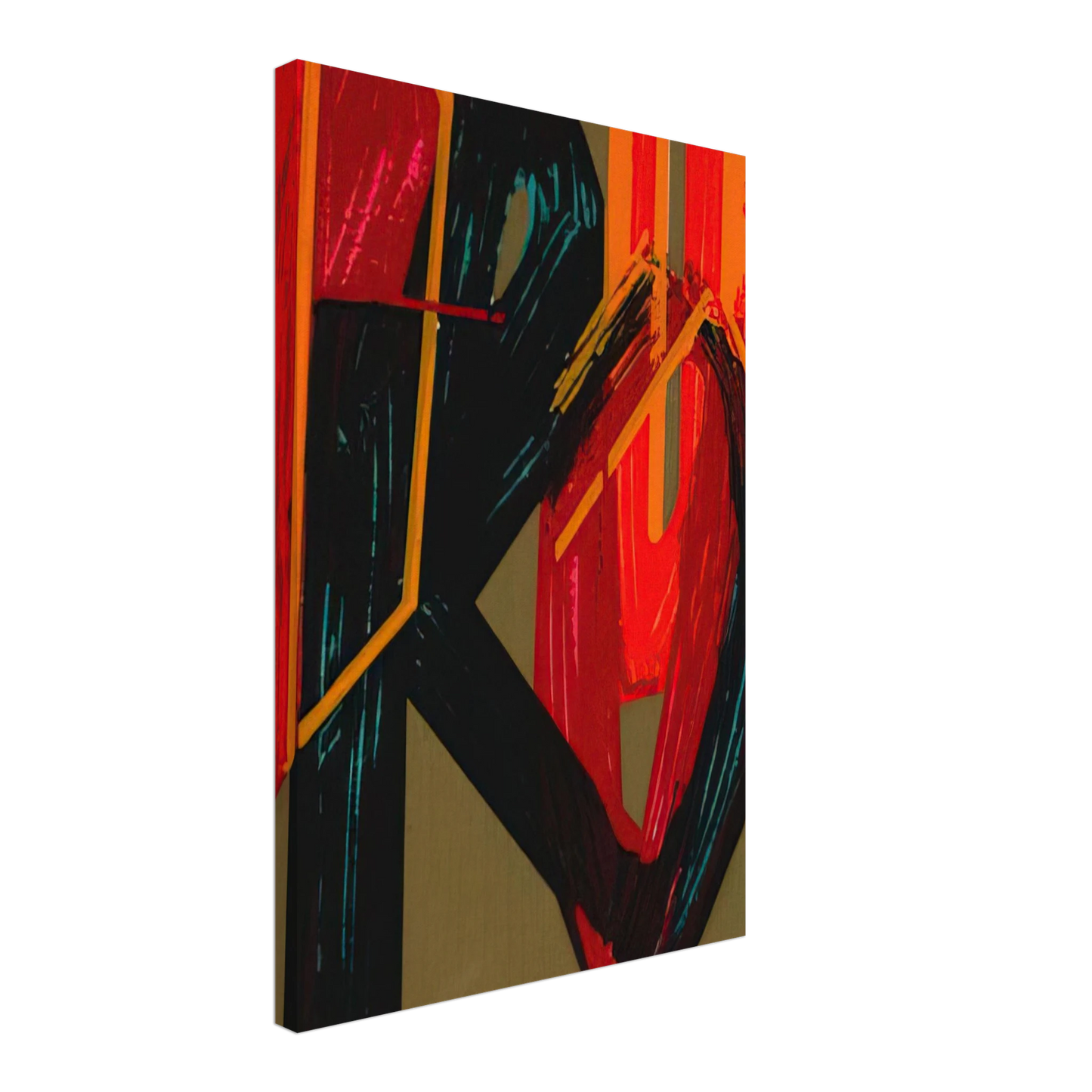 Joao Vieira - unknowntitle - Lettrism Canvas - 40x60 cm / 16x24 inches-canvas