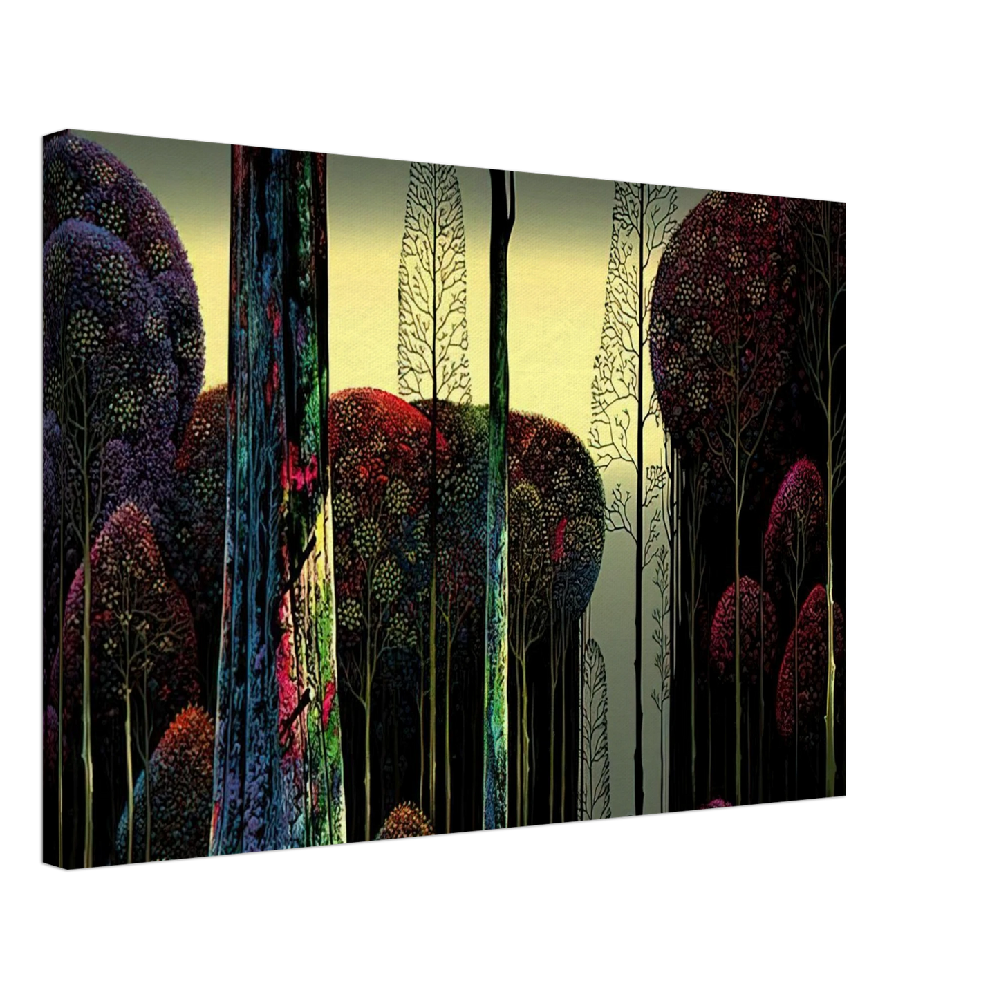 Eyvind Earle - Gothic Forest Canvas - 70x100 cm / 28x40 inches-canvas
