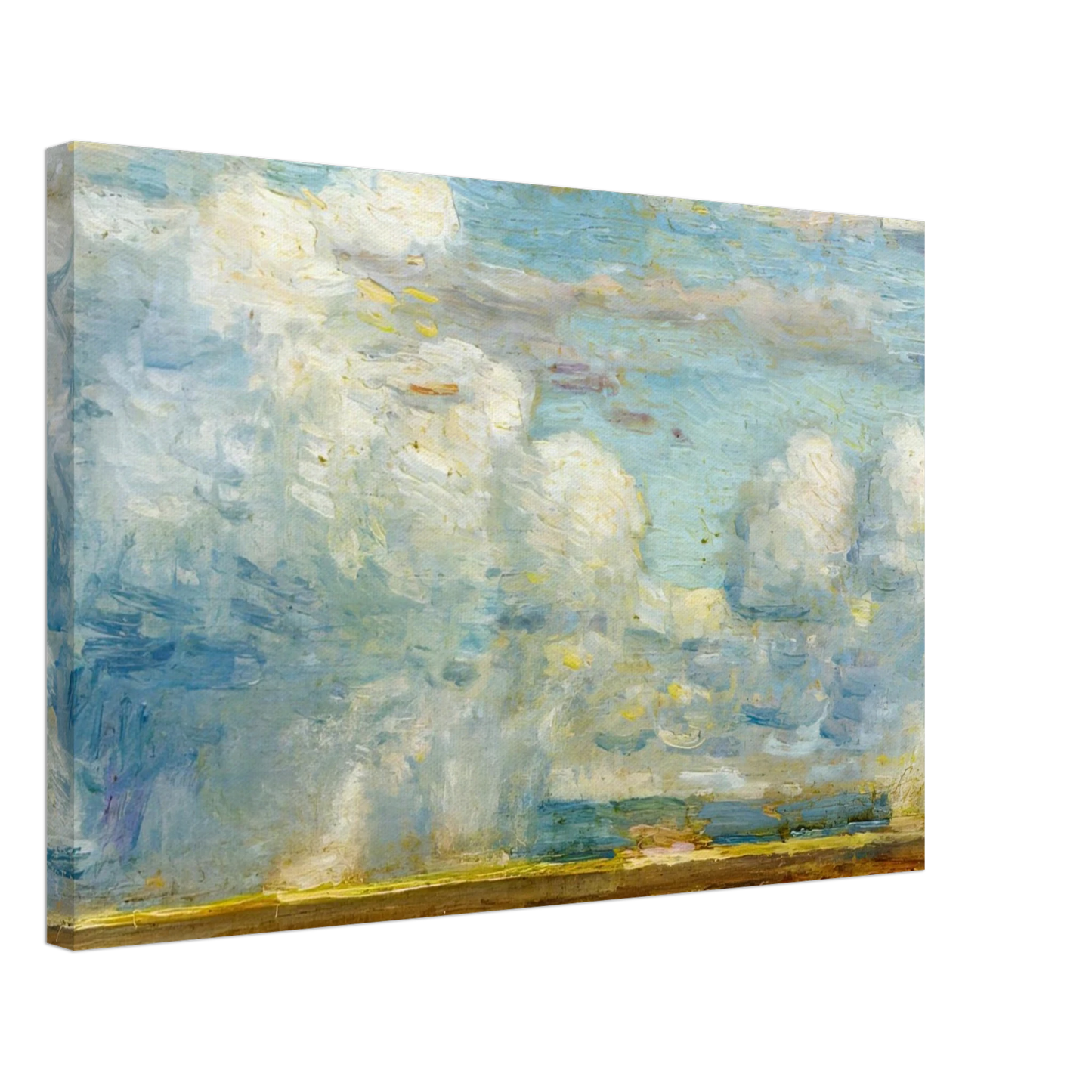 Childe Hassam - Clouds also known as Rain Clouds over Oregon Desert Canvas - 40x60 cm / 16x24 inches-canvas