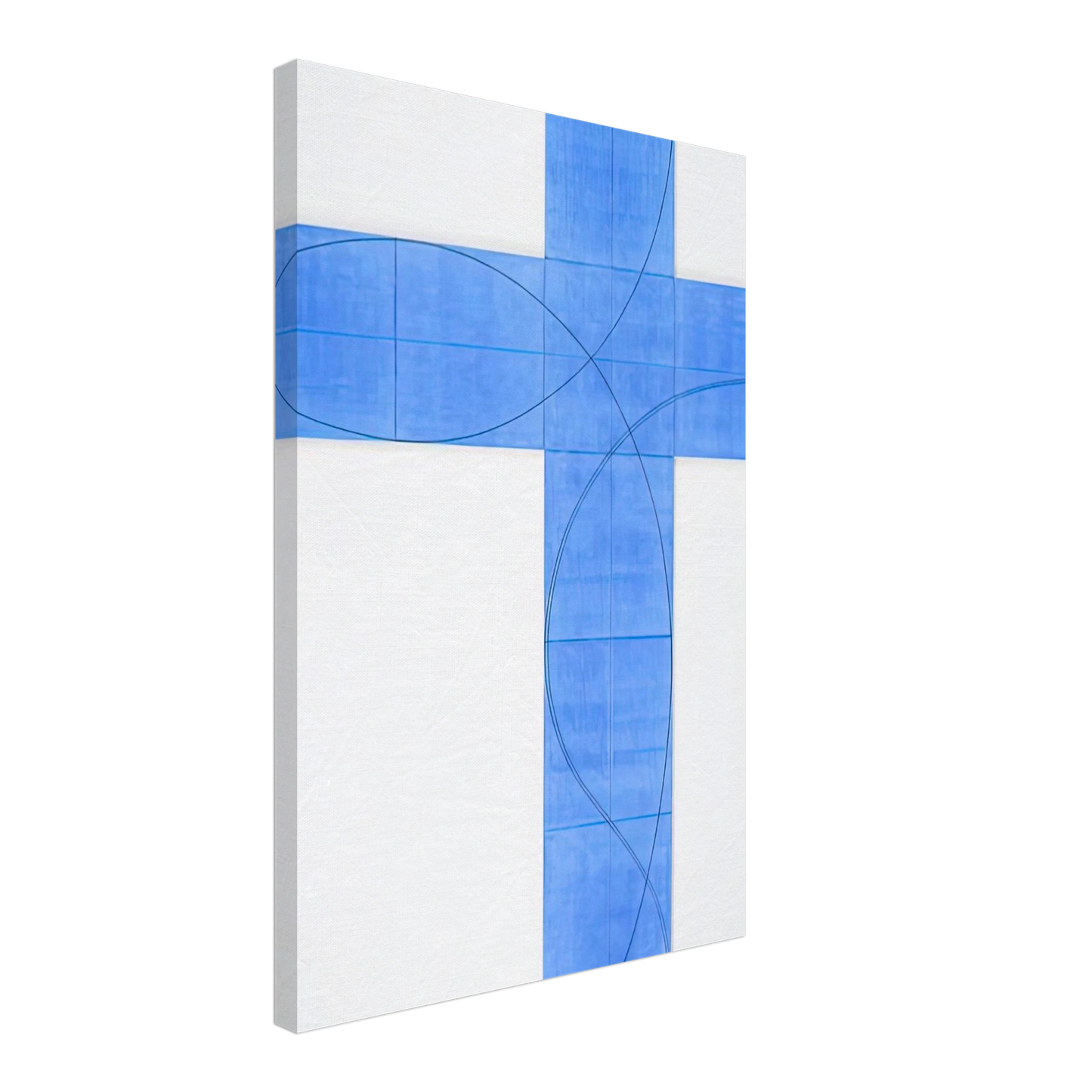 Robert Mangold - COLUMN STRUCTURE XXII 2008 Canvas - 40x60 cm / 16x24 inches-canvas