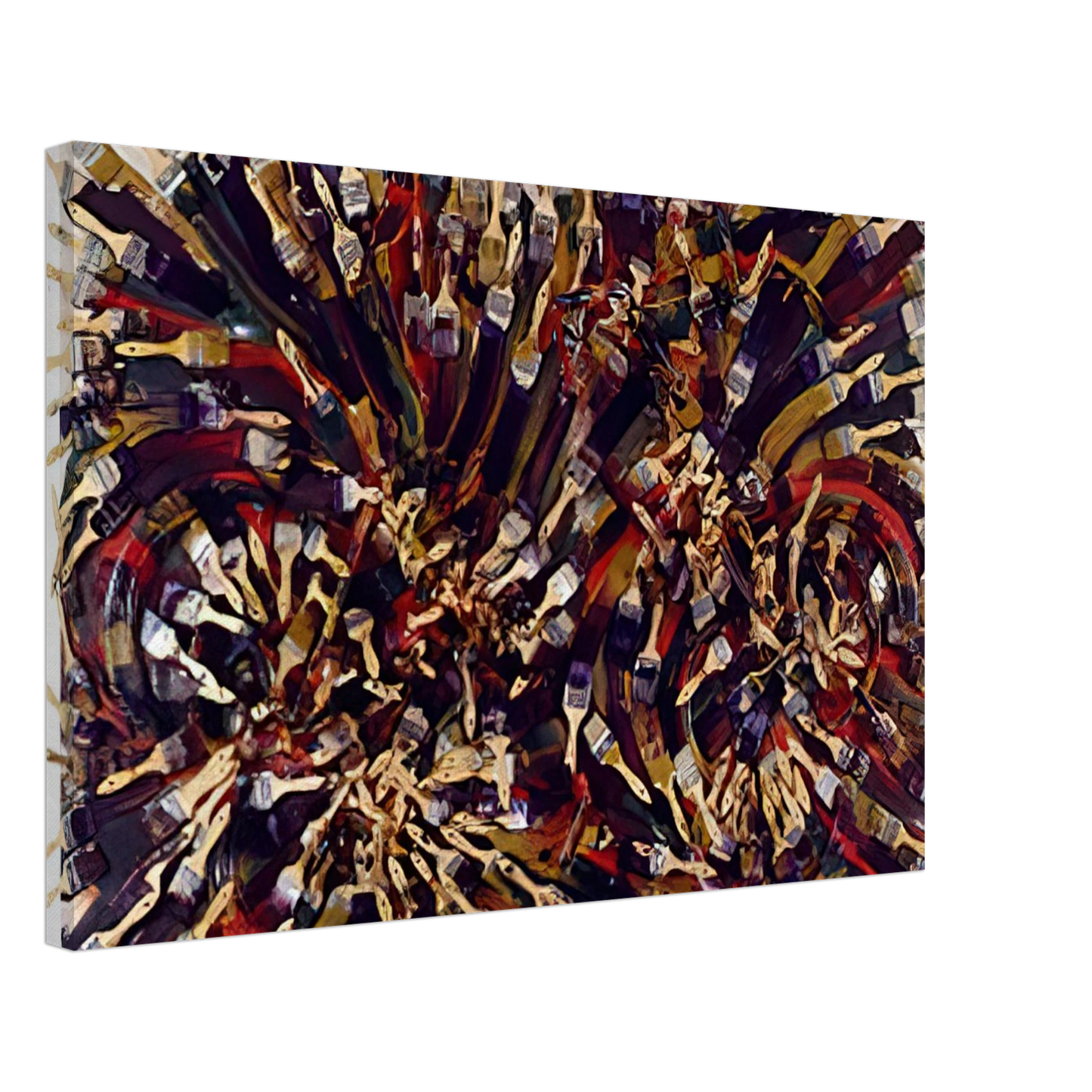 Arman - Untitled - 1995 Canvas - 70x100 cm / 28x40 inches-canvas
