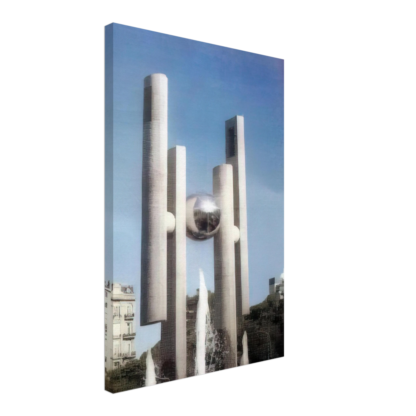 Gyula Kosice - Homage to Democracy - 2000 Canvas - 70x100 cm / 28x40 inches-canvas