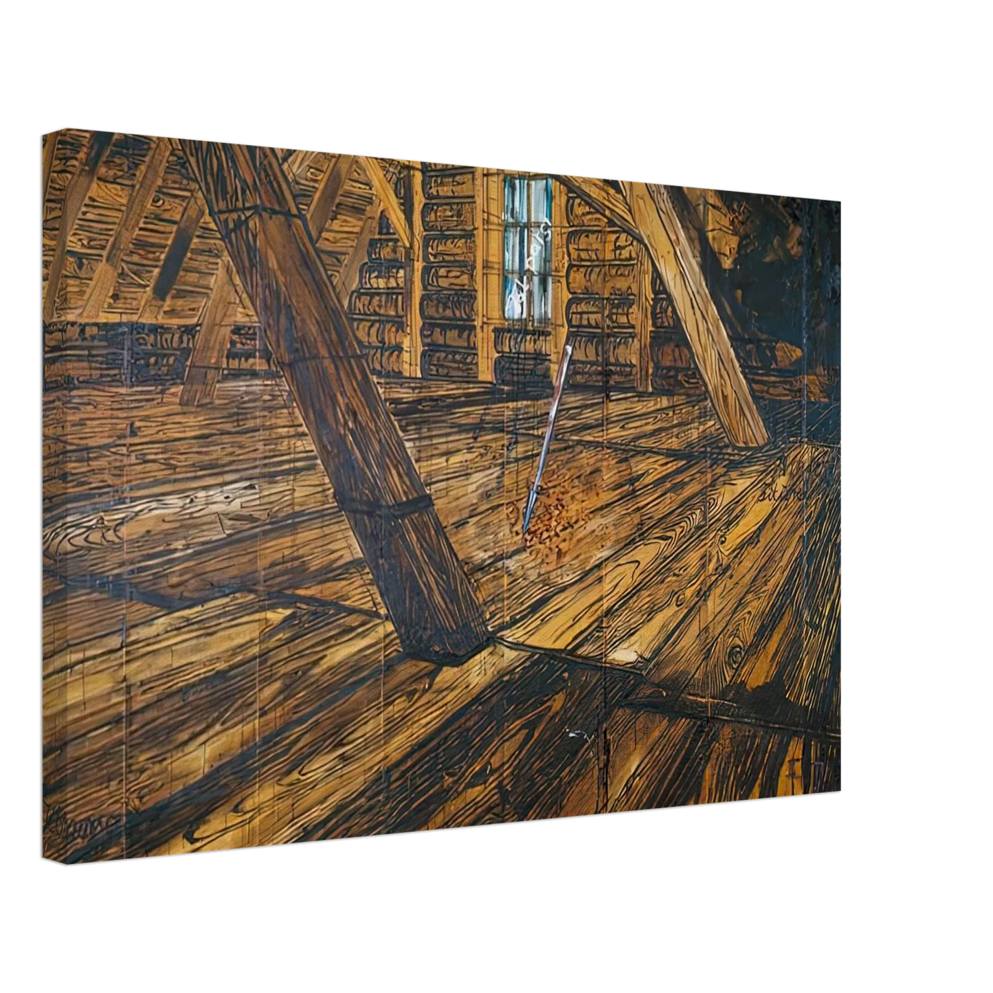 Anselm Kiefer - PARSIFAL III 1973 Canvas - 40x60 cm / 16x24 inches-canvas