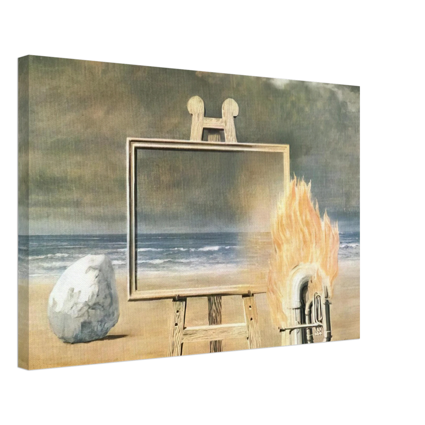 Rene Magritte - THE FAIR CAPTIVE 1947 Canvas - 70x100 cm / 28x40 inches-canvas