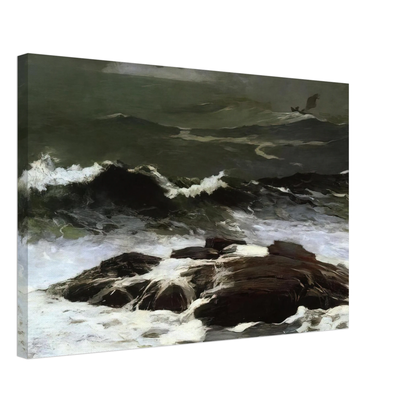 Winslow Homer - SUMMER SQUALL 1904 Canvas - 40x60 cm / 16x24 inches-canvas