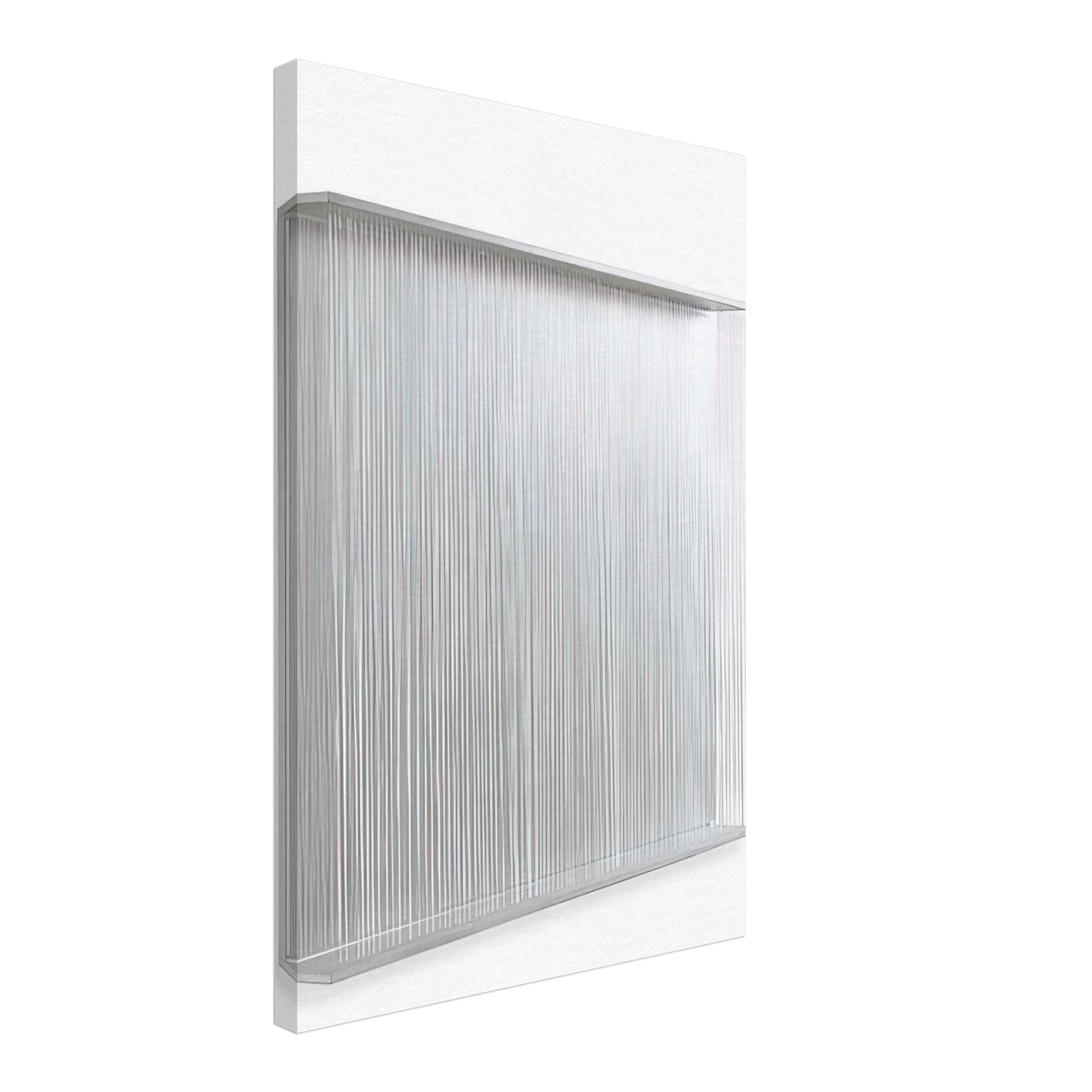 Jesus Rafael Soto - VIBRATION BLANCHE 1995 Canvas - 70x100 cm / 28x40 inches-canvas