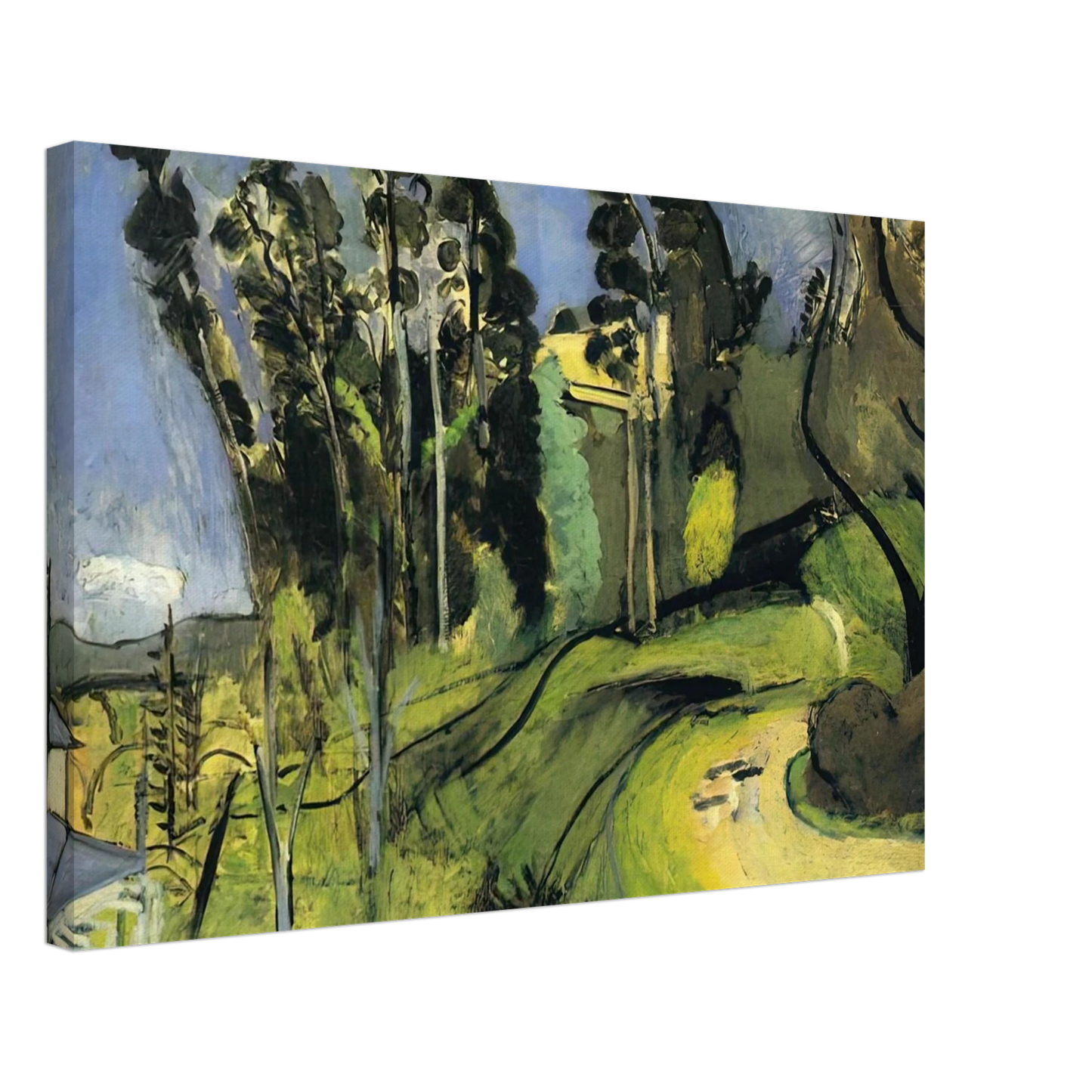Henri Matisse - MONTALBAN LANDSCAPE 1918 Canvas - 70x100 cm / 28x40 inches-canvas