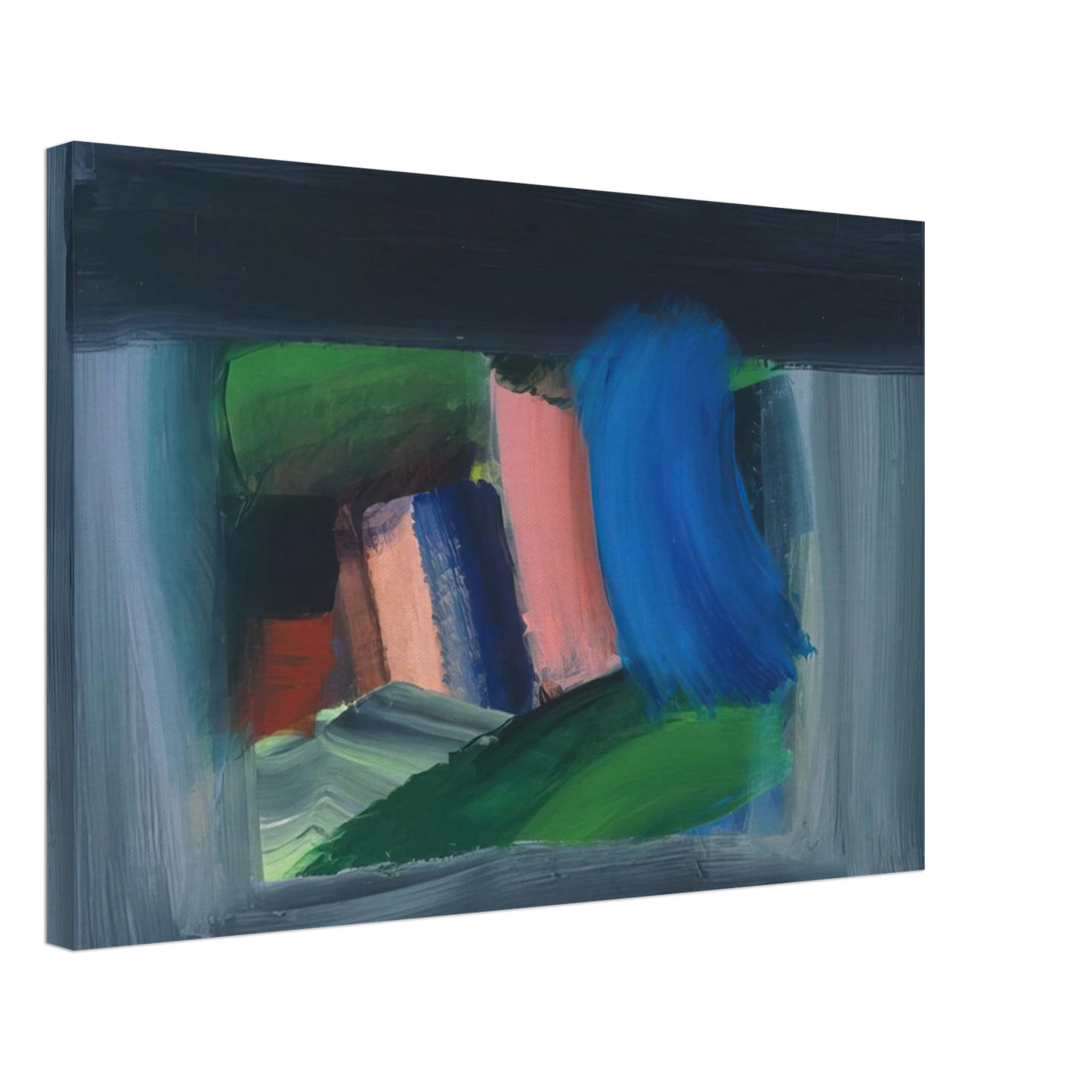 Howard Hodgkin - Rain - 1989 Canvas - 40x60 cm / 16x24 inches-canvas