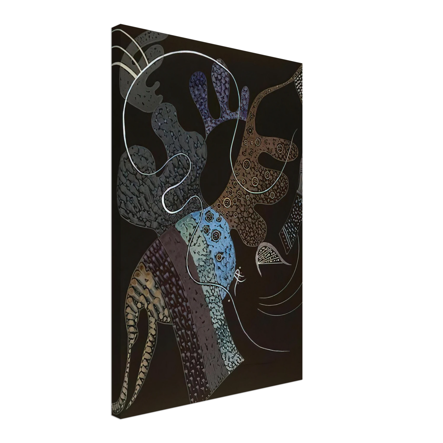 Wassily Kandinsky - WHITE LINE 1936 Canvas - 40x60 cm / 16x24 inches-canvas