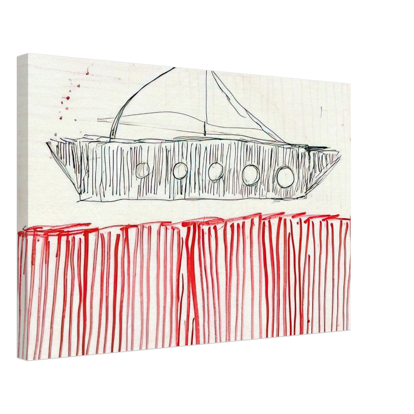 Louise Bourgeois - BE CALME OCTOBER 1ST 31ST 2004 0 Canvas - 70x100 cm / 28x40 inches-canvas