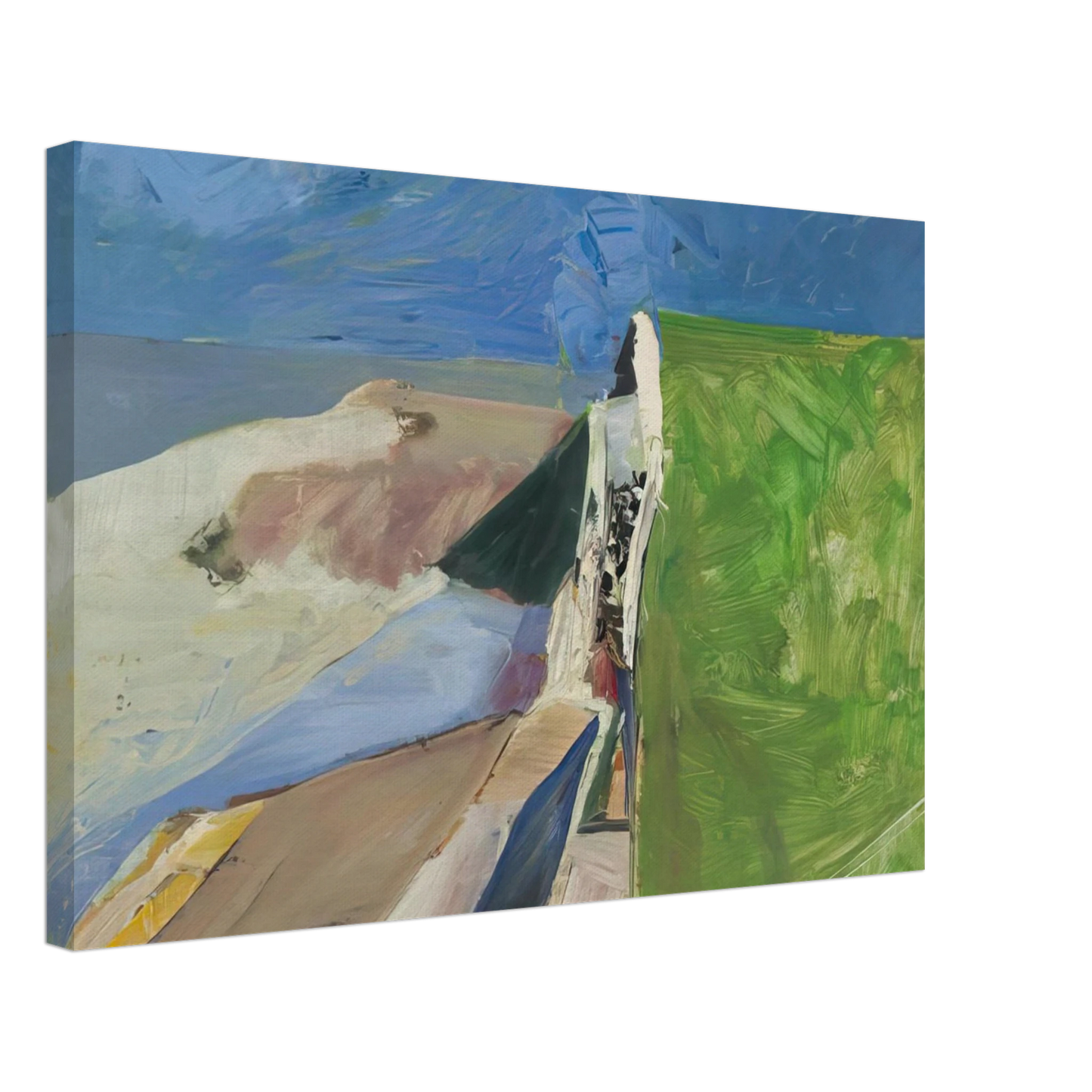 Richard Diebenkorn - Seawall Canvas - 70x100 cm / 28x40 inches-canvas