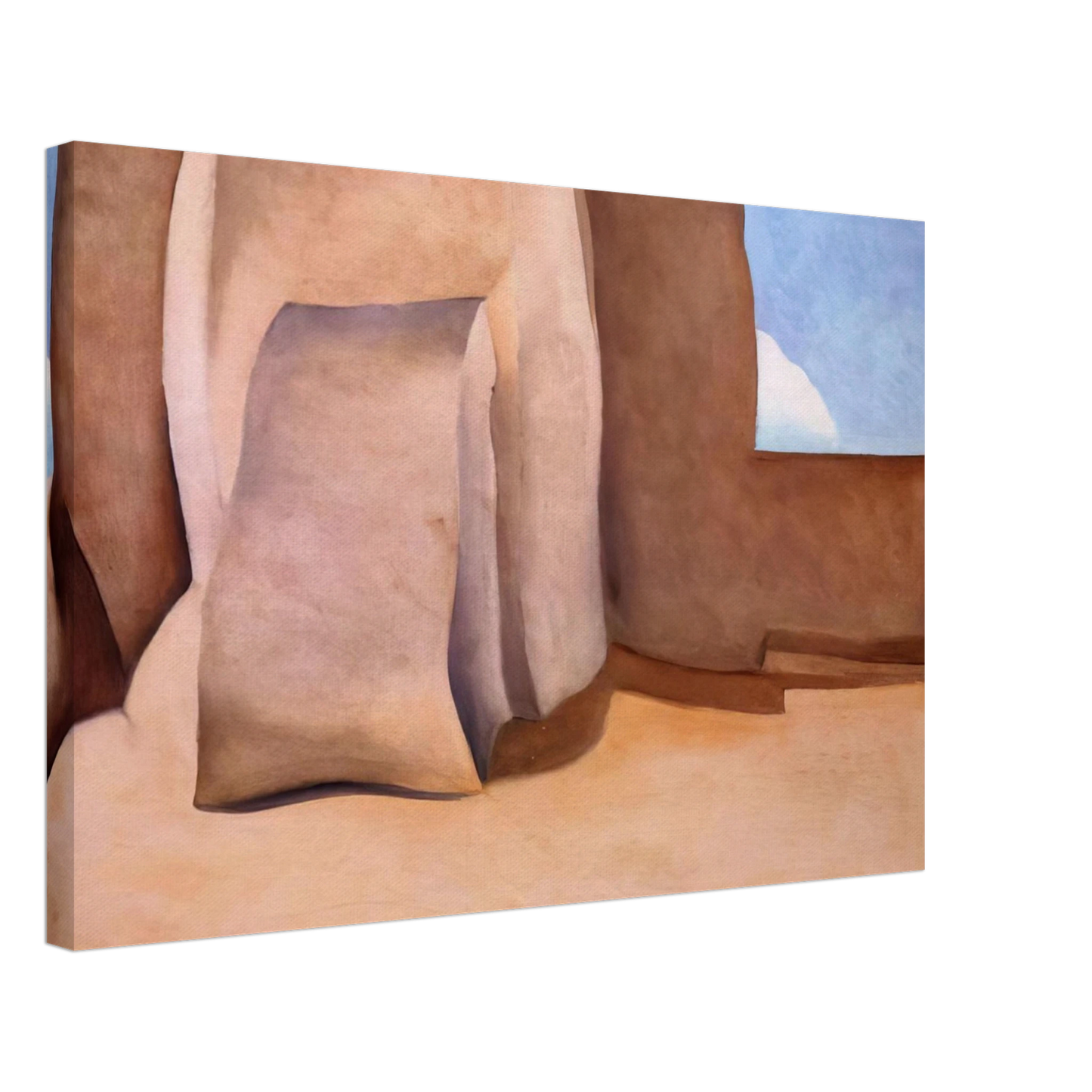 Georgia O'Keeffe - Ranchos Church, New Mexico Canvas - 40x60 cm / 16x24 inches-canvas