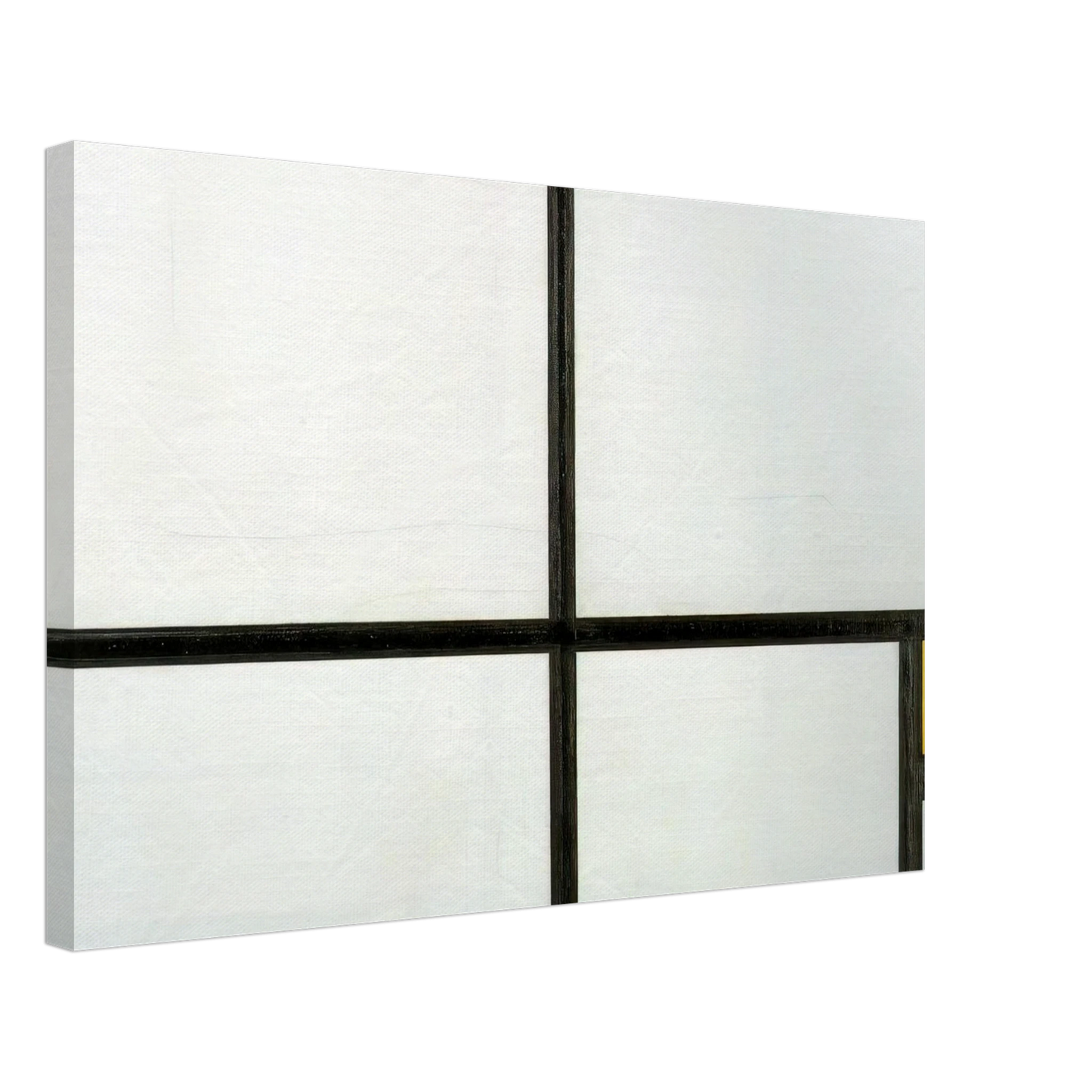 Piet Mondrian - Composition with yellow patch Canvas - 70x100 cm / 28x40 inches-canvas