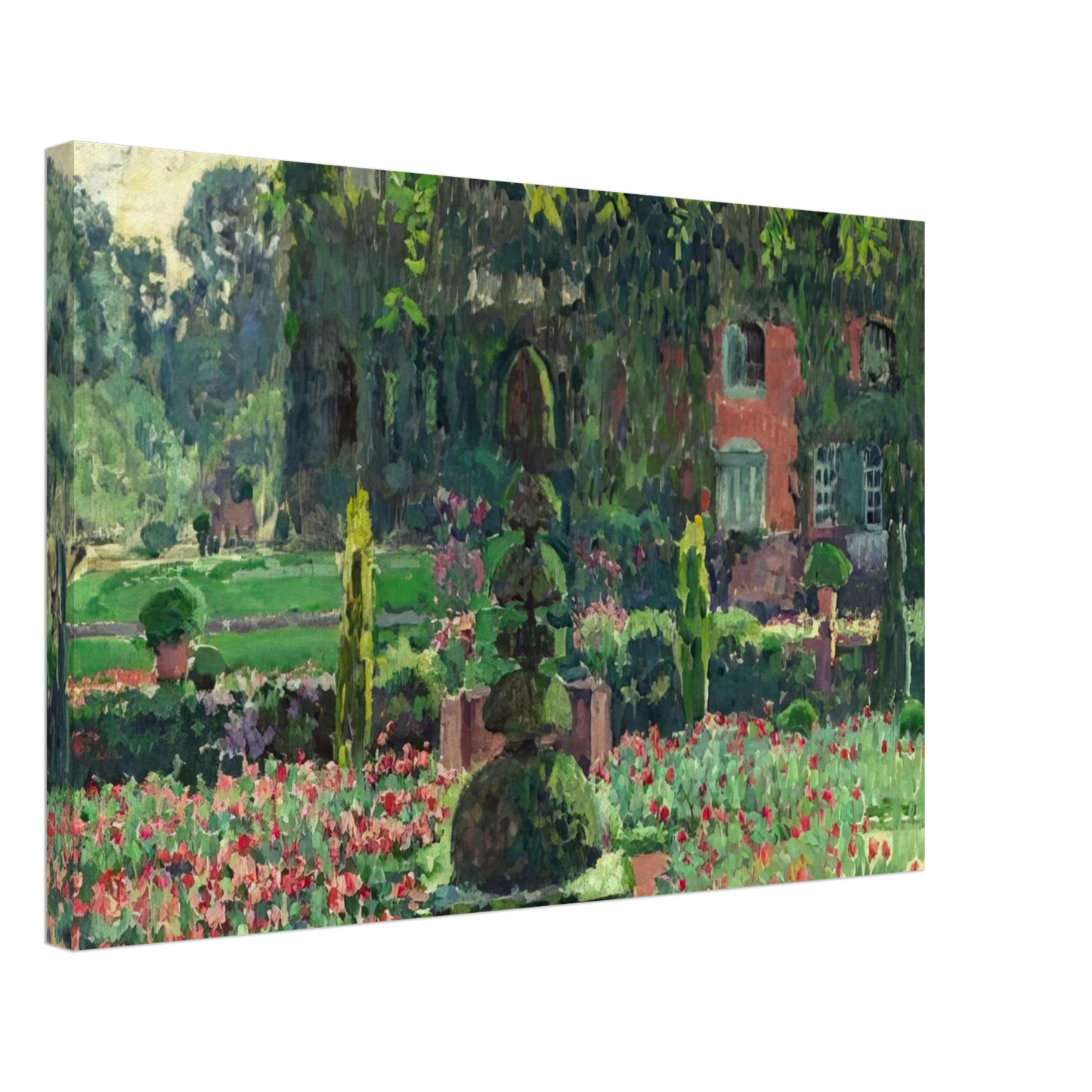 Theo van Rysselberghe - GARDEN IN SUMMER 1924 Canvas - 70x100 cm / 28x40 inches-canvas