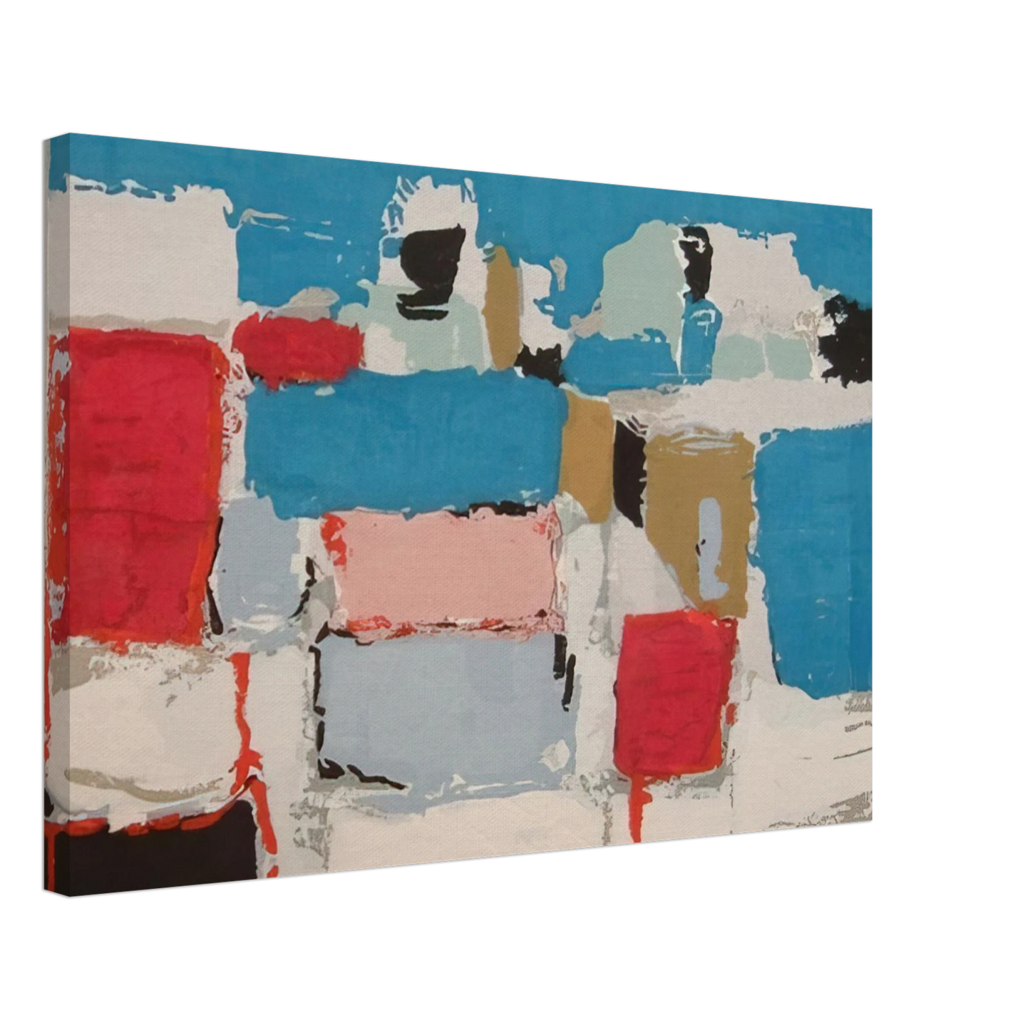 Nicolas de Stael - Mediterranee 01 - Art Informel Canvas - 70x100 cm / 28x40 inches-canvas