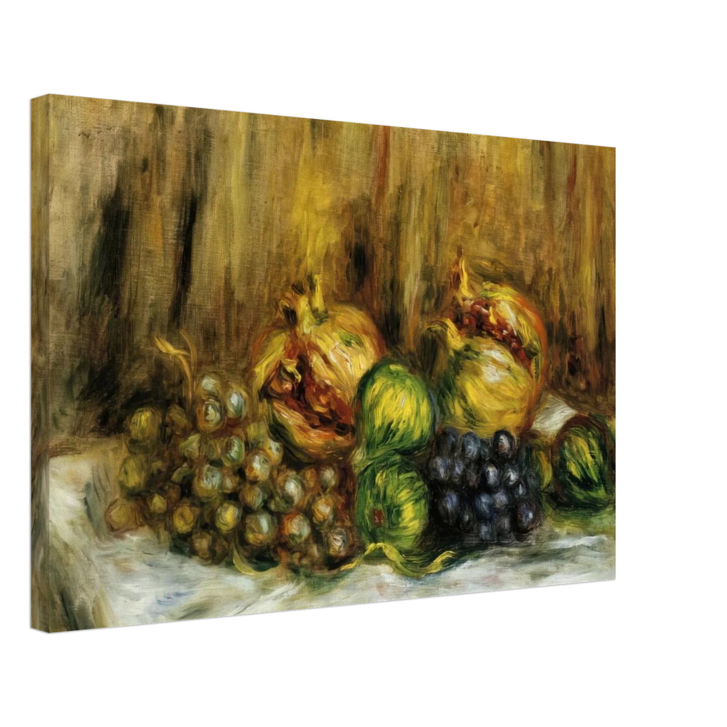 Pierre-Auguste Renoir - Still Life with Grapes Canvas - 40x60 cm / 16x24 inches-canvas