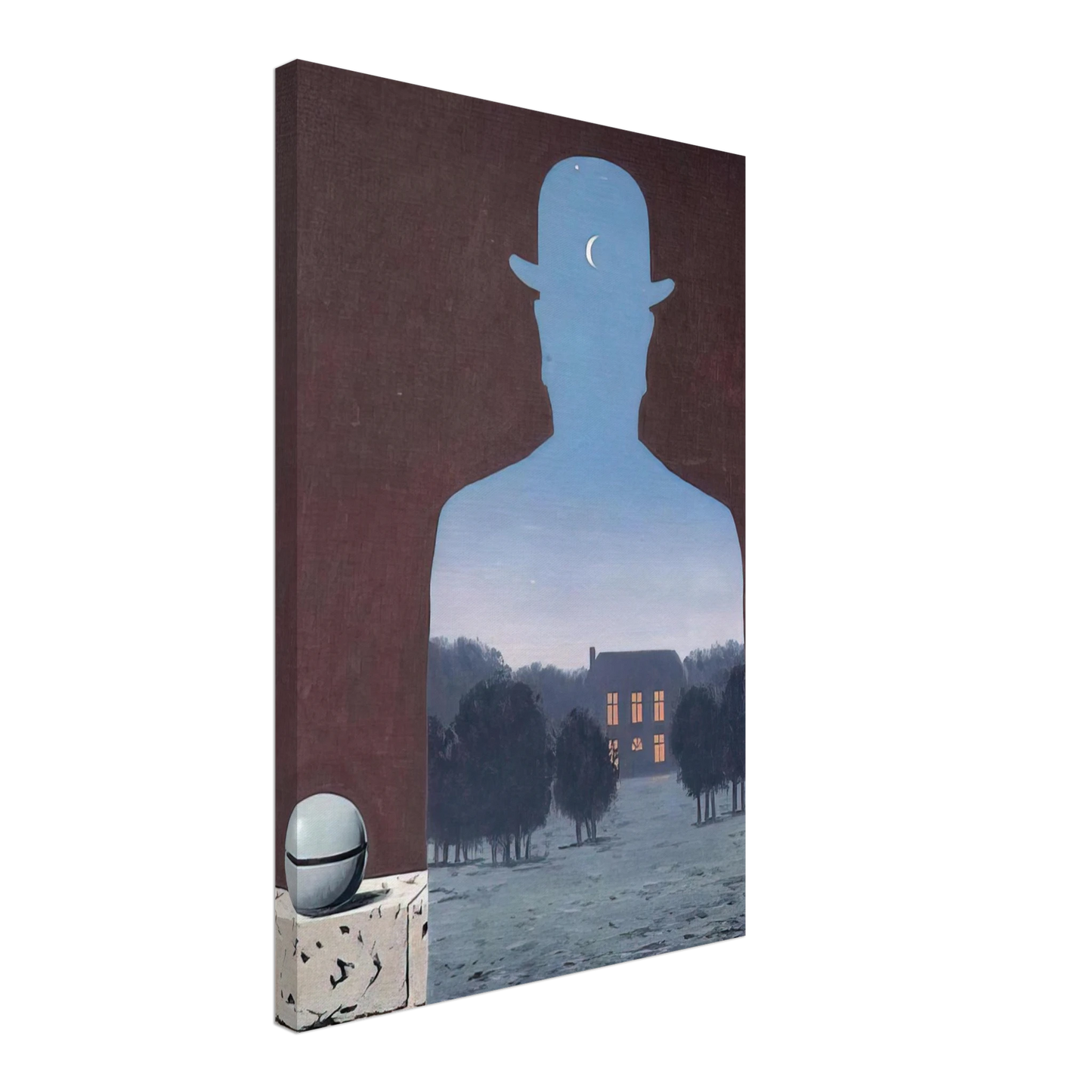 Rene Magritte - THE HAPPY DONOR 1966 Canvas - 70x100 cm / 28x40 inches-canvas