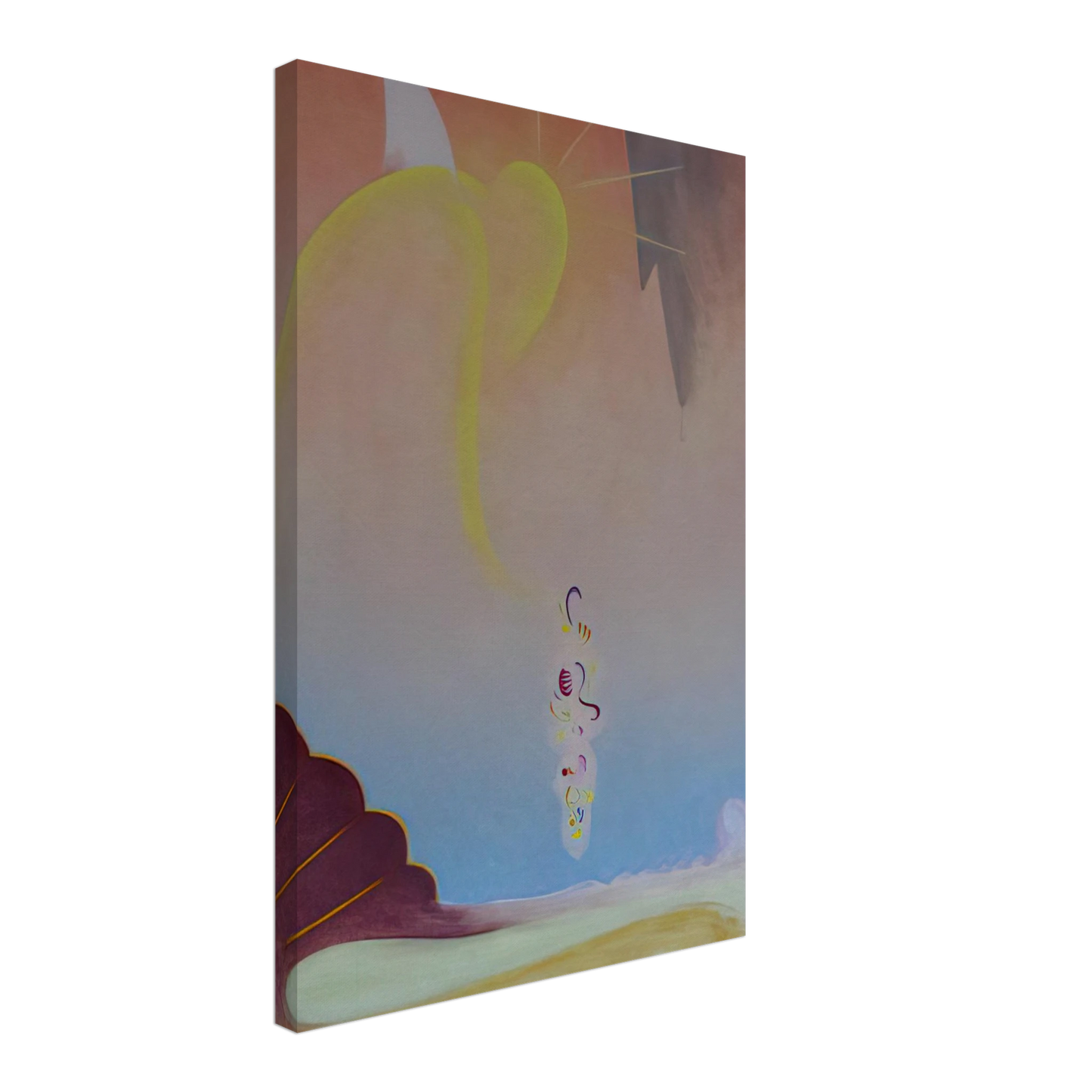 Agnes Lawrence Pelton - First Spring Garland - Precisionism Canvas - 70x100 cm / 28x40 inches-canvas