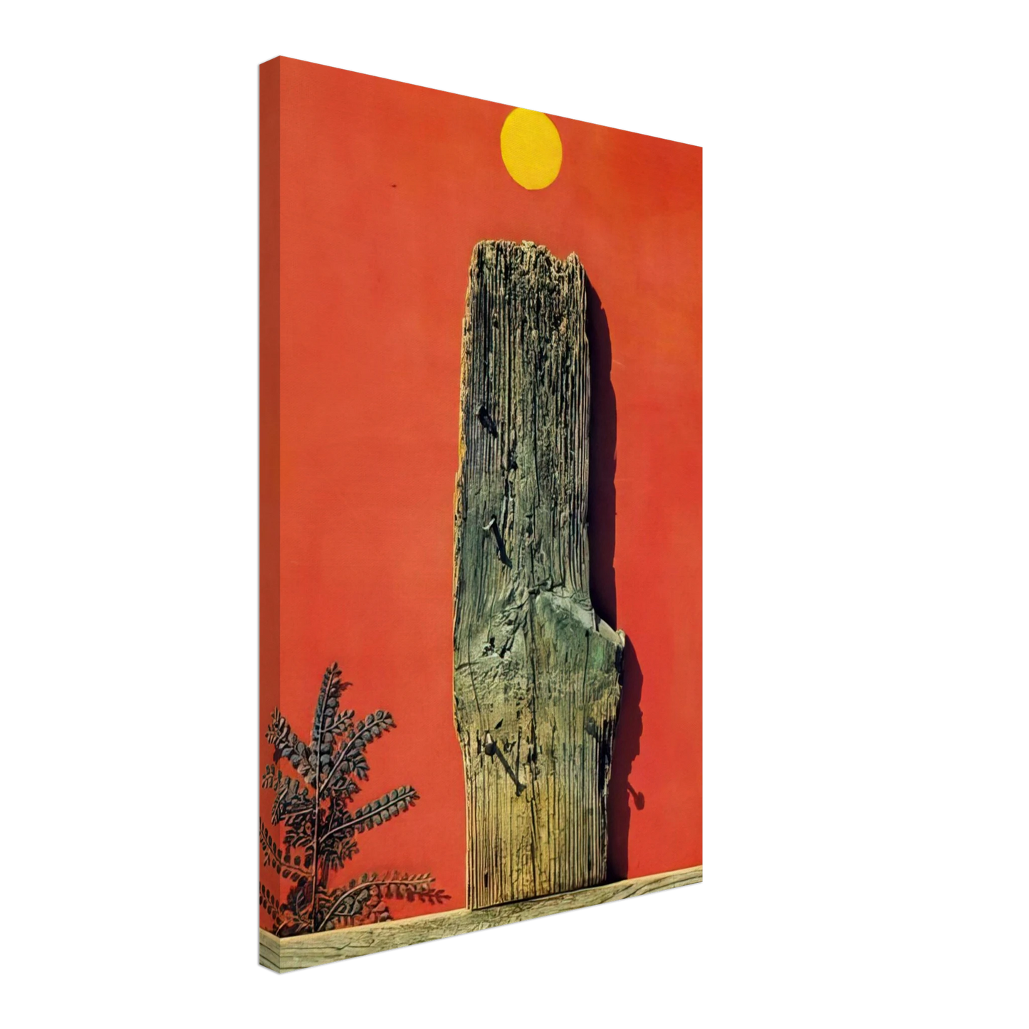 Max Ernst - Red Forest Canvas - 40x60 cm / 16x24 inches-canvas